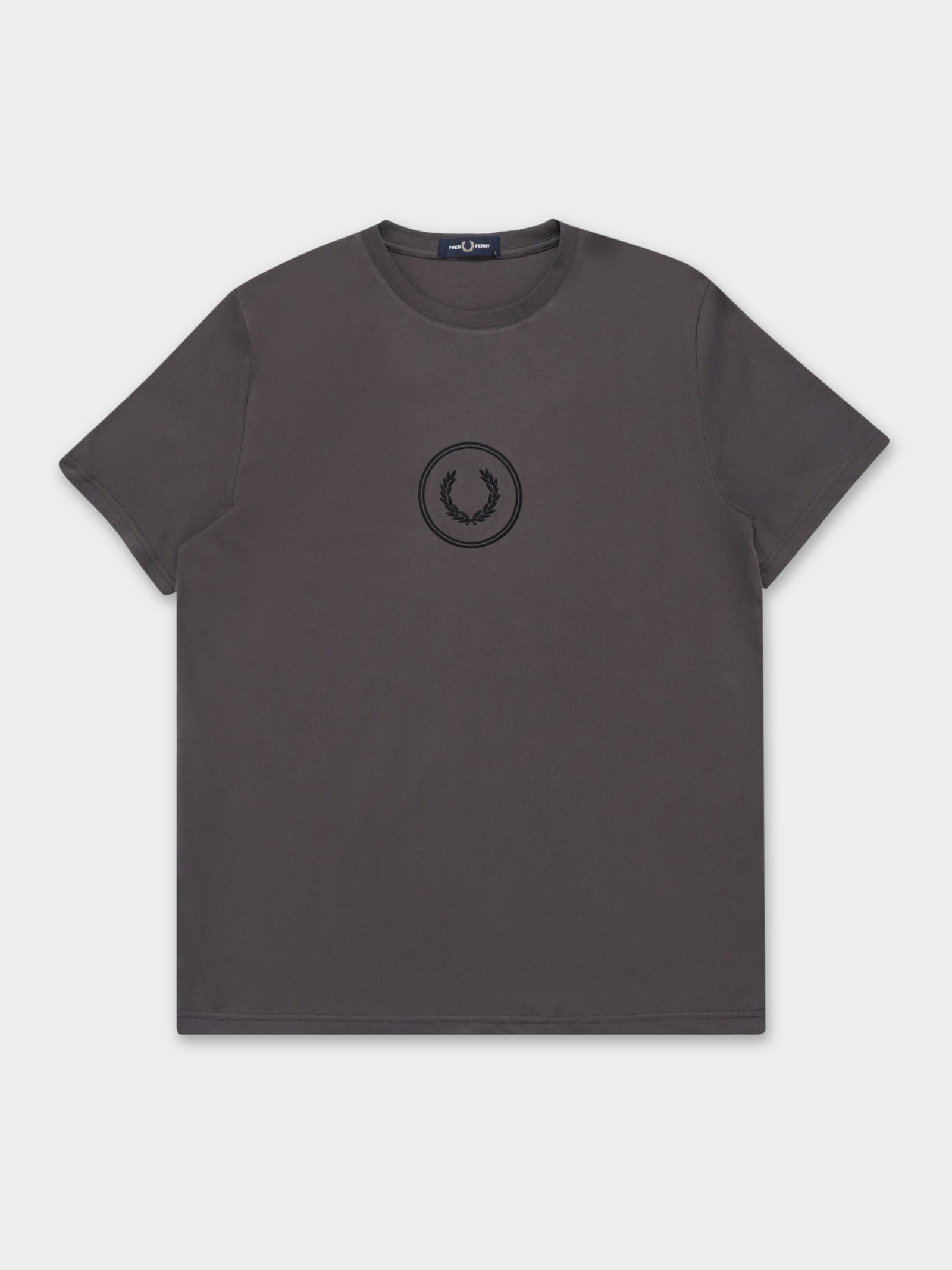 Circle Branding T-Shirt in Grey Gunmetal