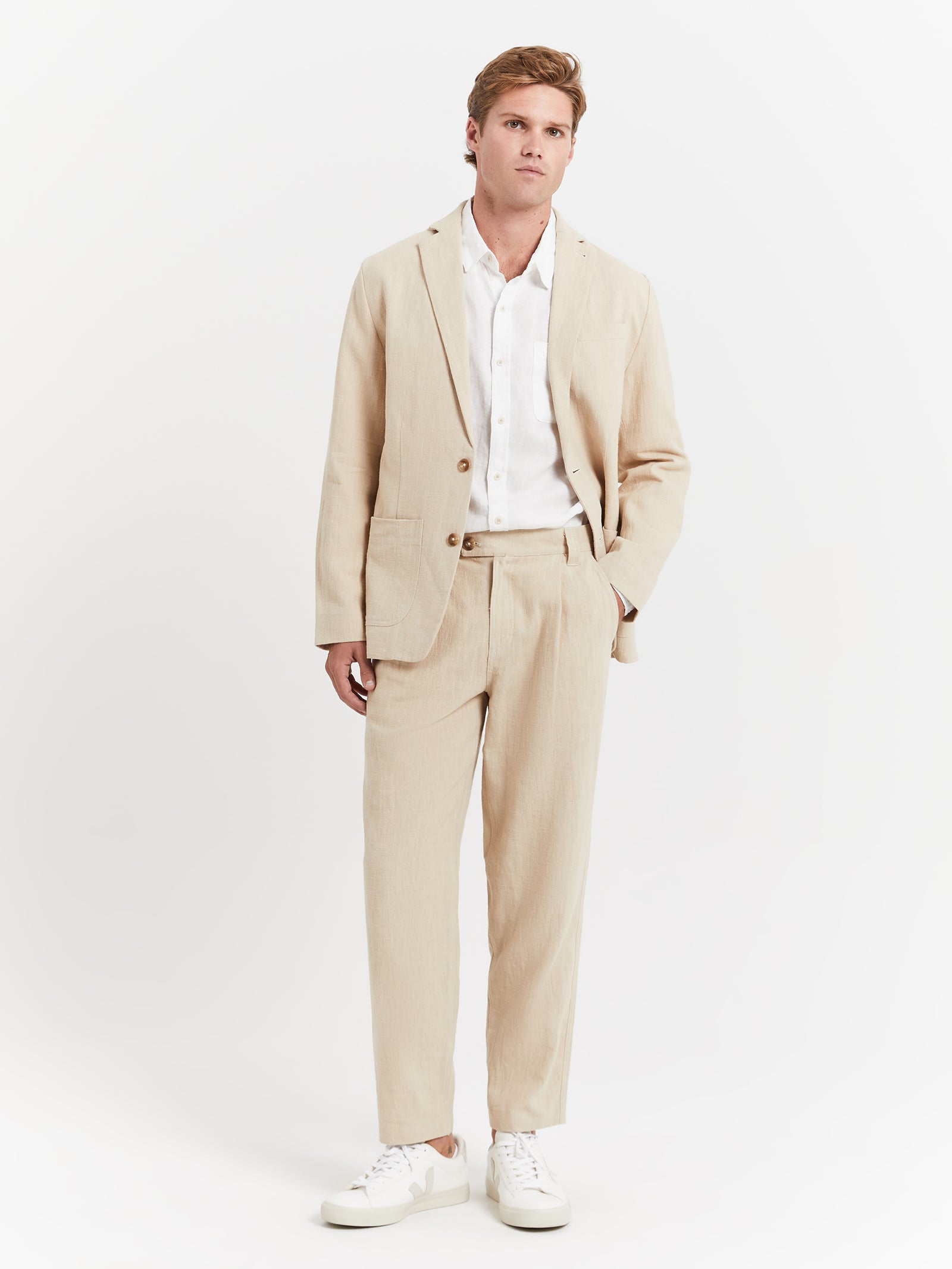 Giles Tailored Jacket in Ivory