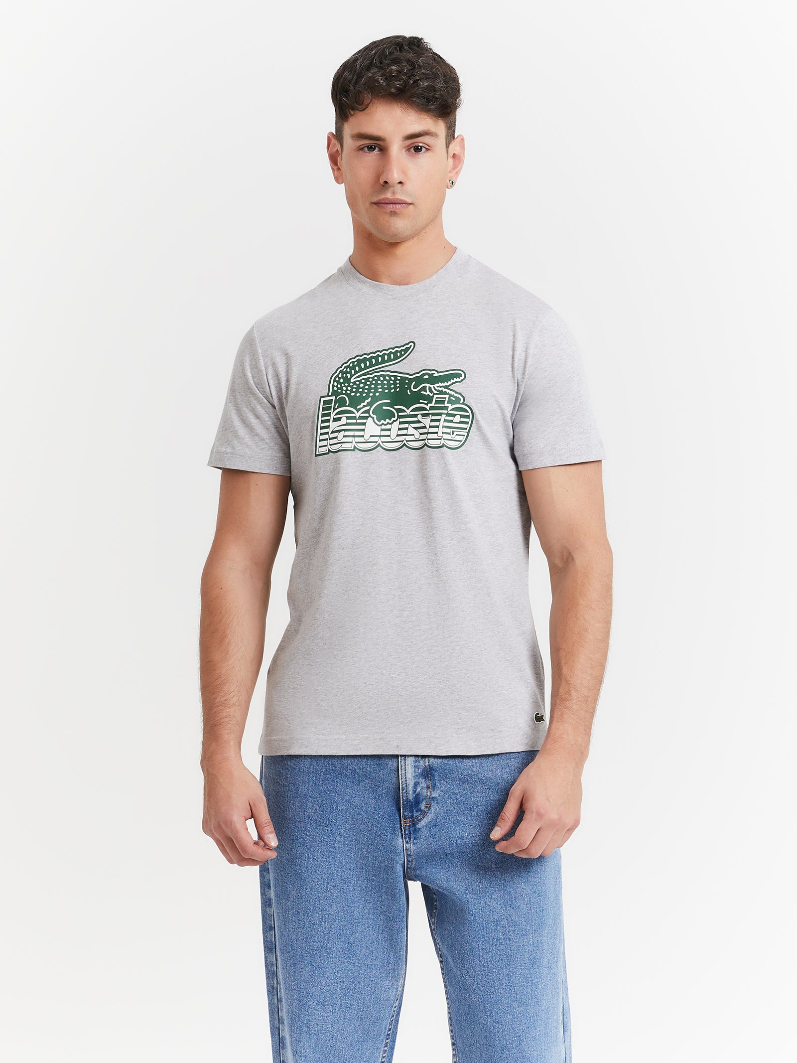 Neo Heritage Jersey Logo T-Shirt in Silver