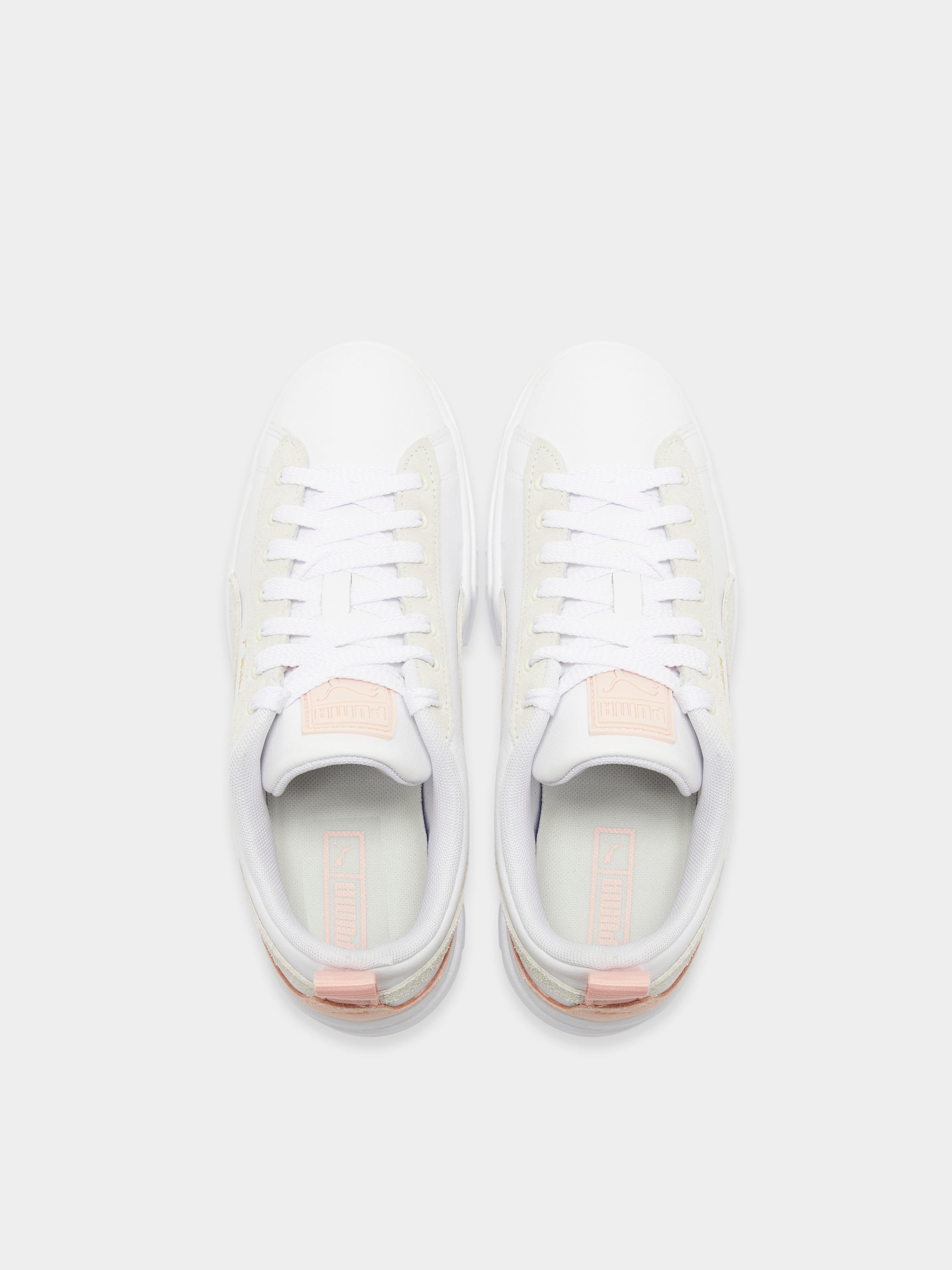 Womens Mayze Gentle Sneakers in White & Rose