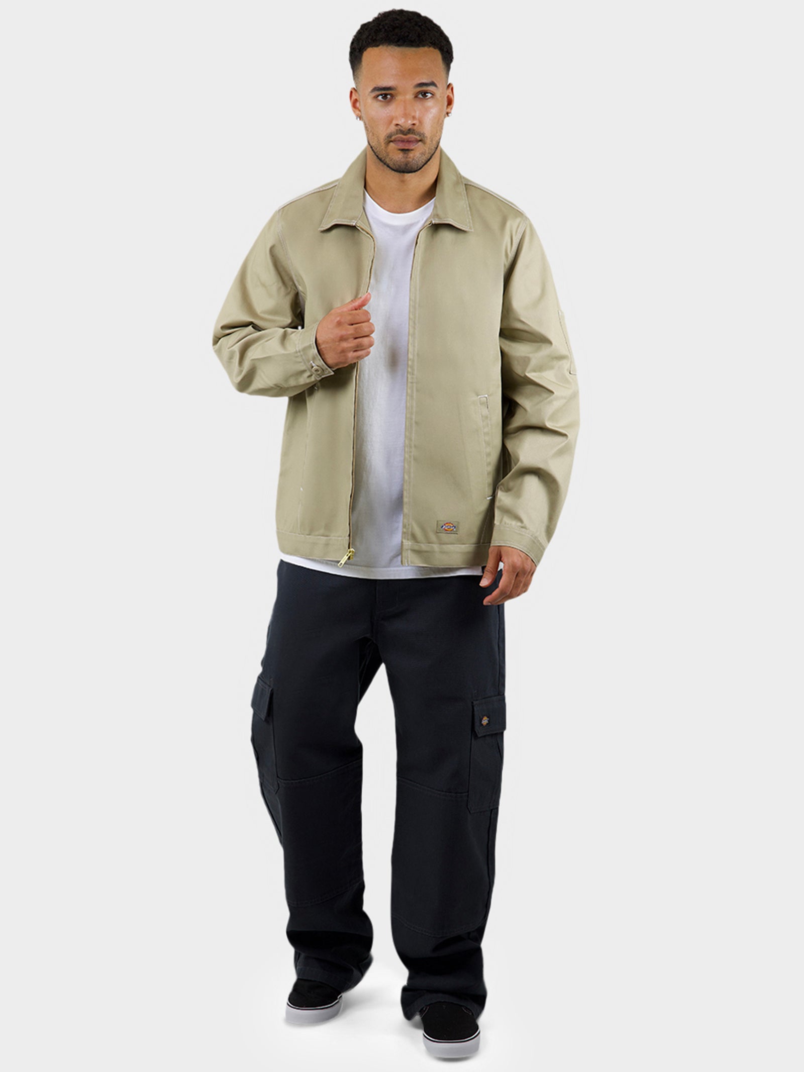 Unlined Contrast Garage Jacket