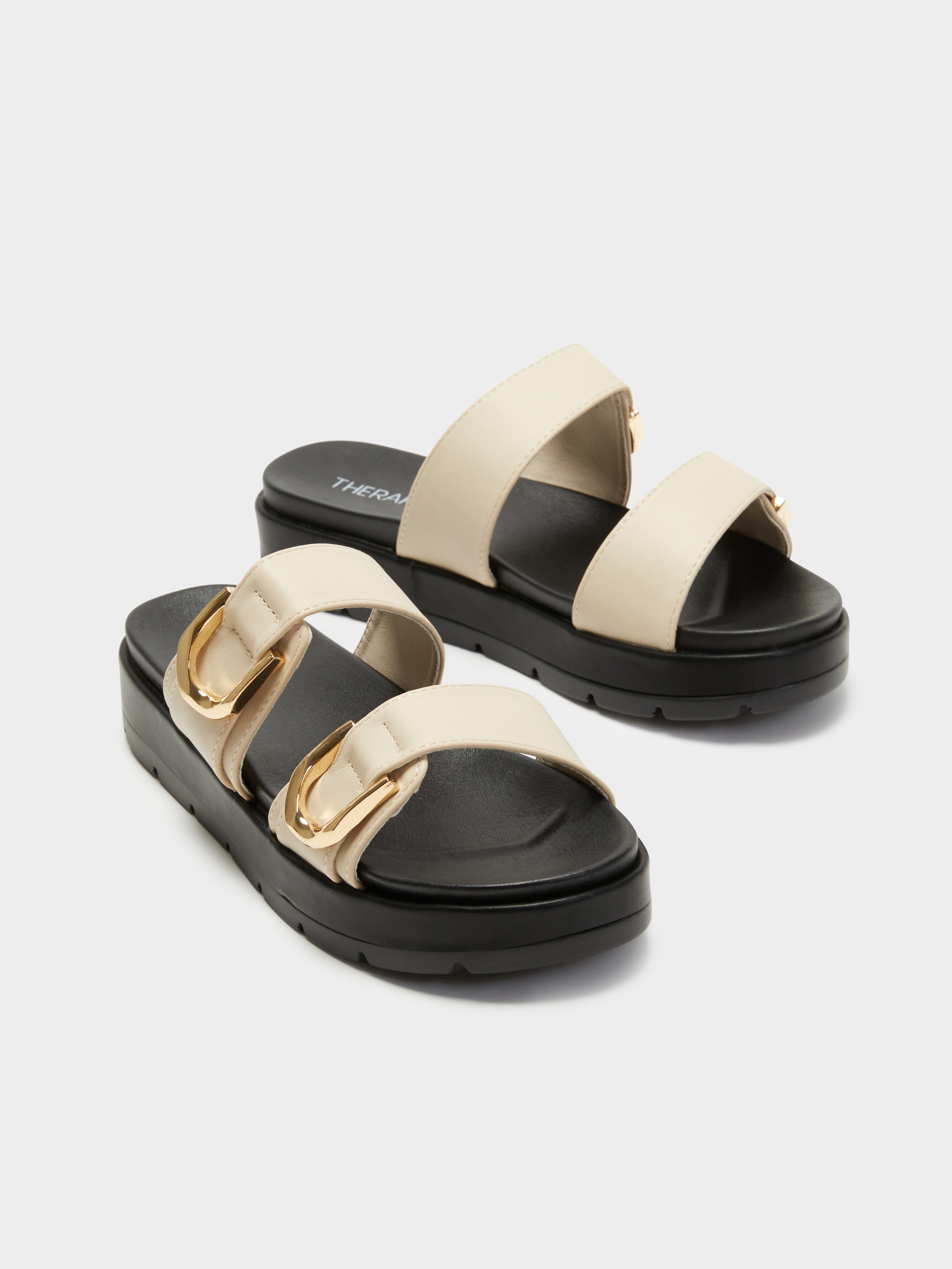 Womens Link Sandals in Bone