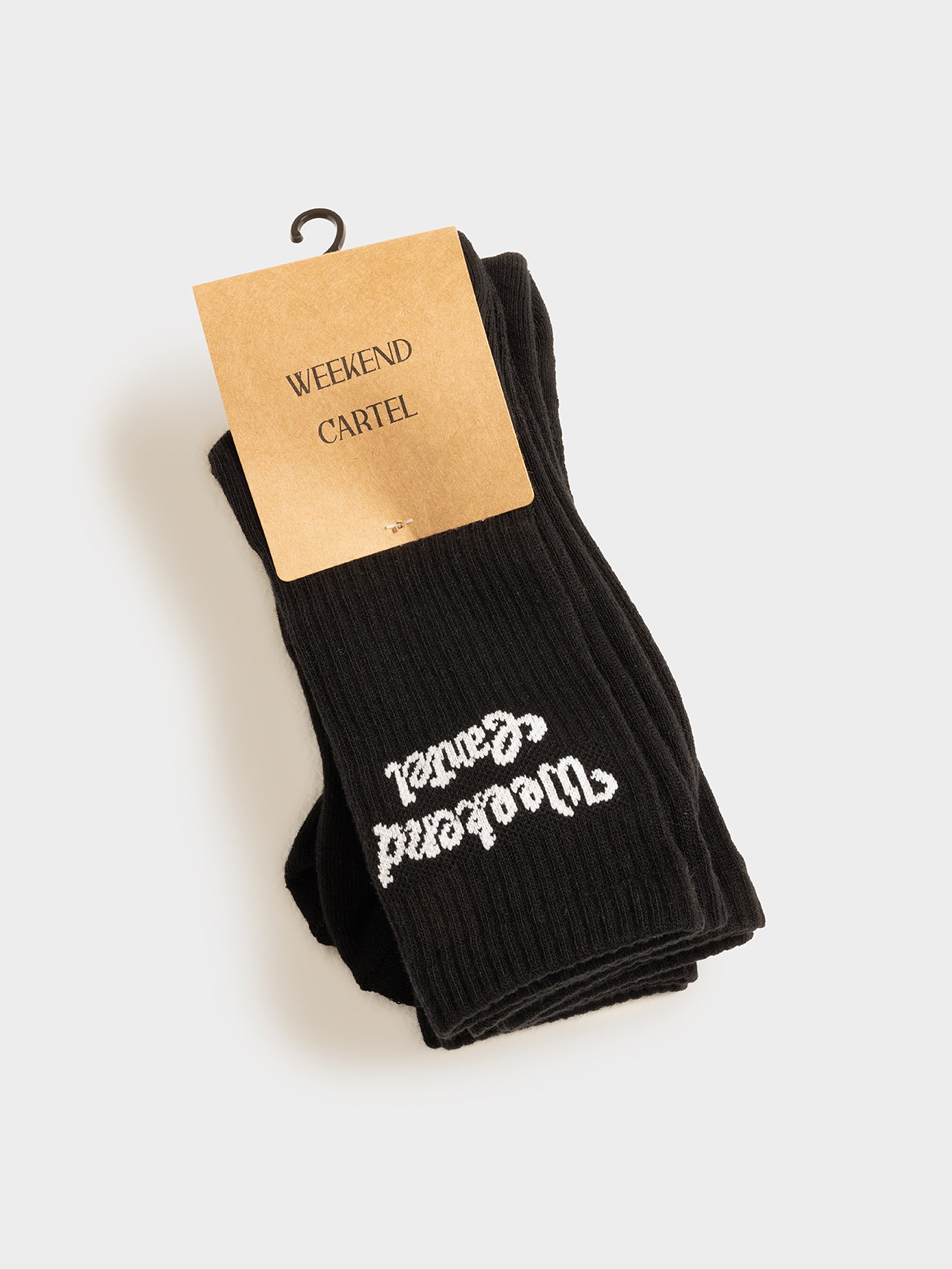 3 Pairs of Script Logo Crew Socks