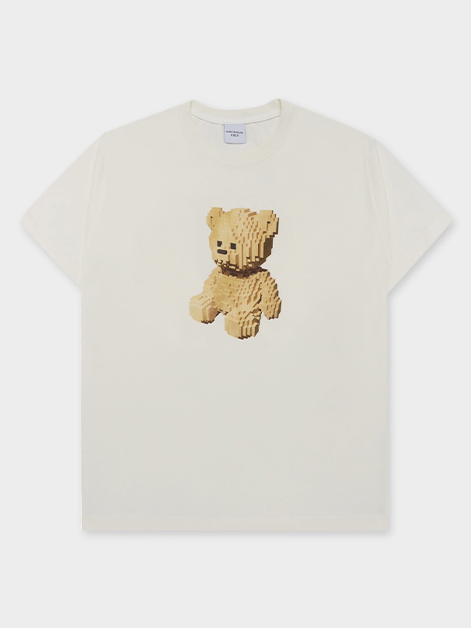 Block Bear Tee In Cream