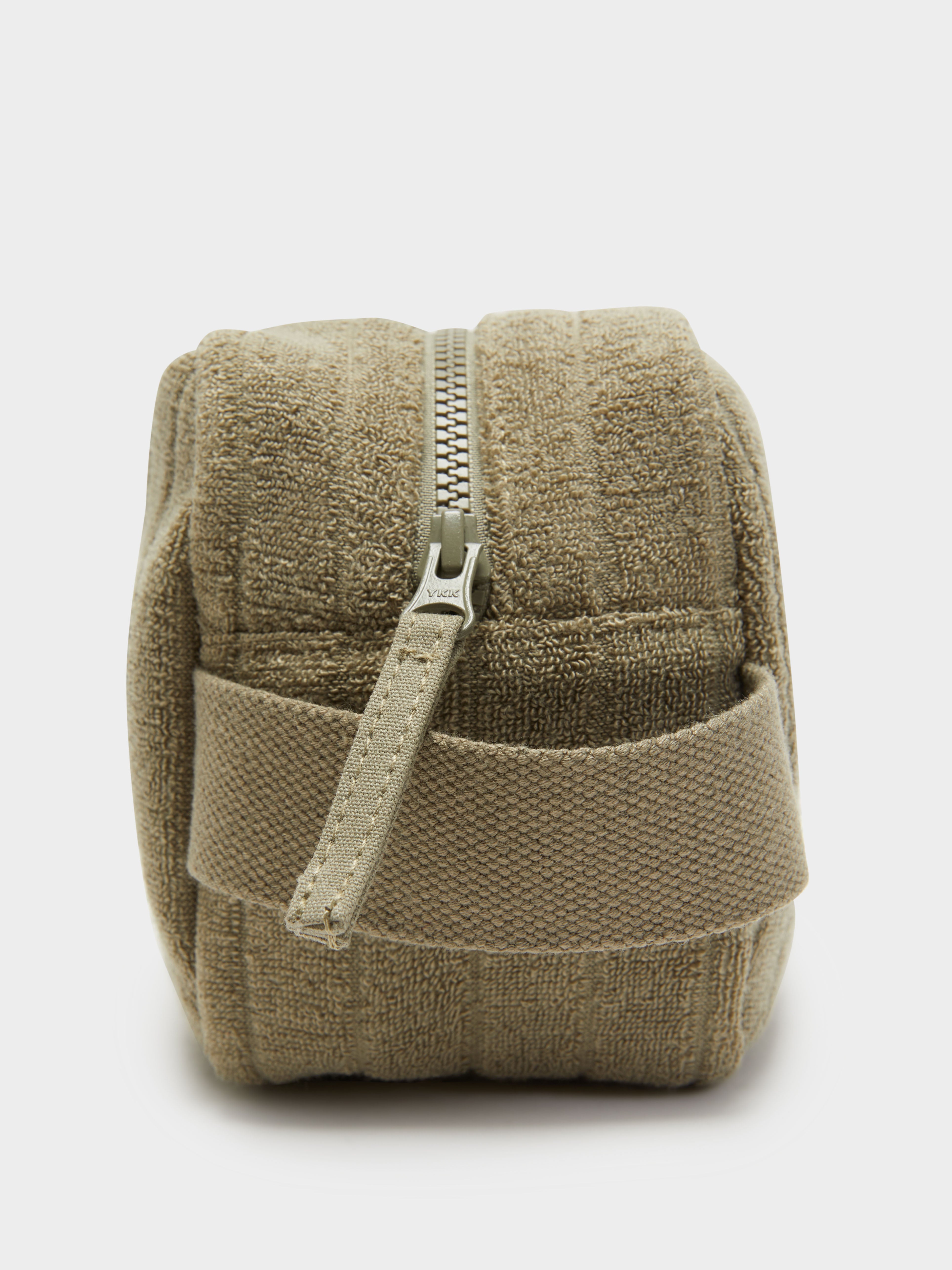 Terry Cosmetic Bag in Olive