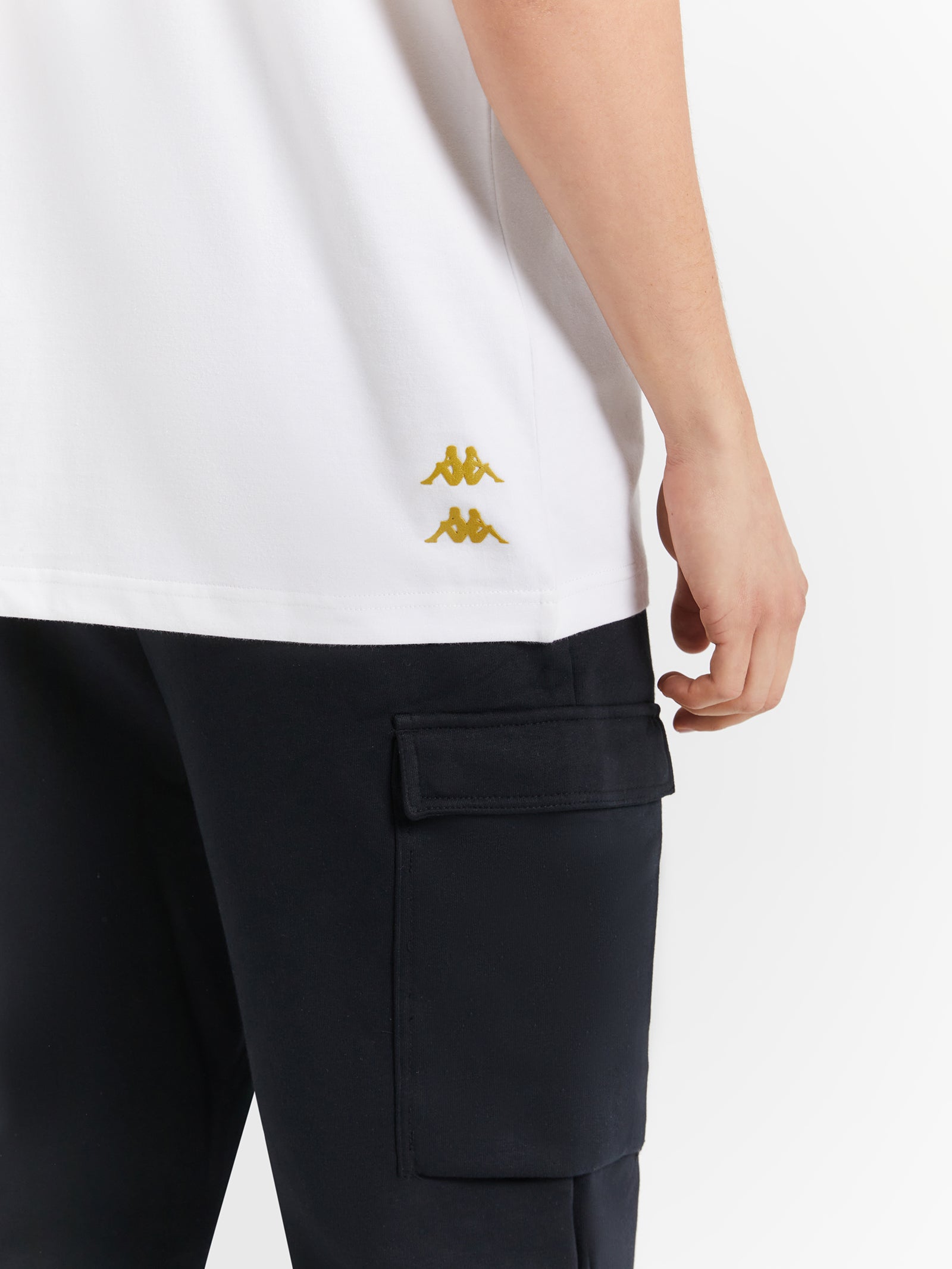 Authentic Halma T-Shirt in Bright White & Yellow Gold