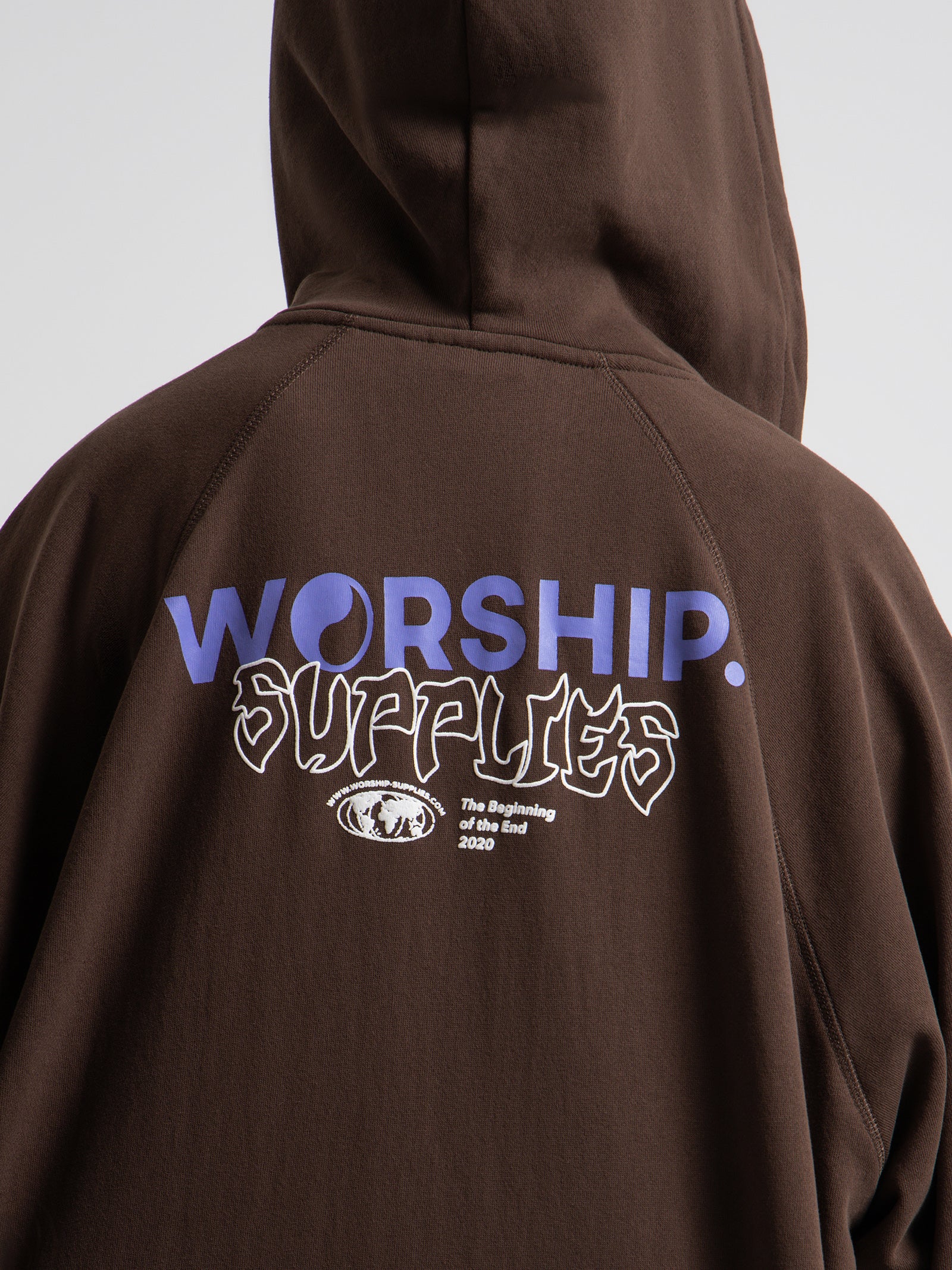 Offerings Oversized Zip Hoodie in Raindrum