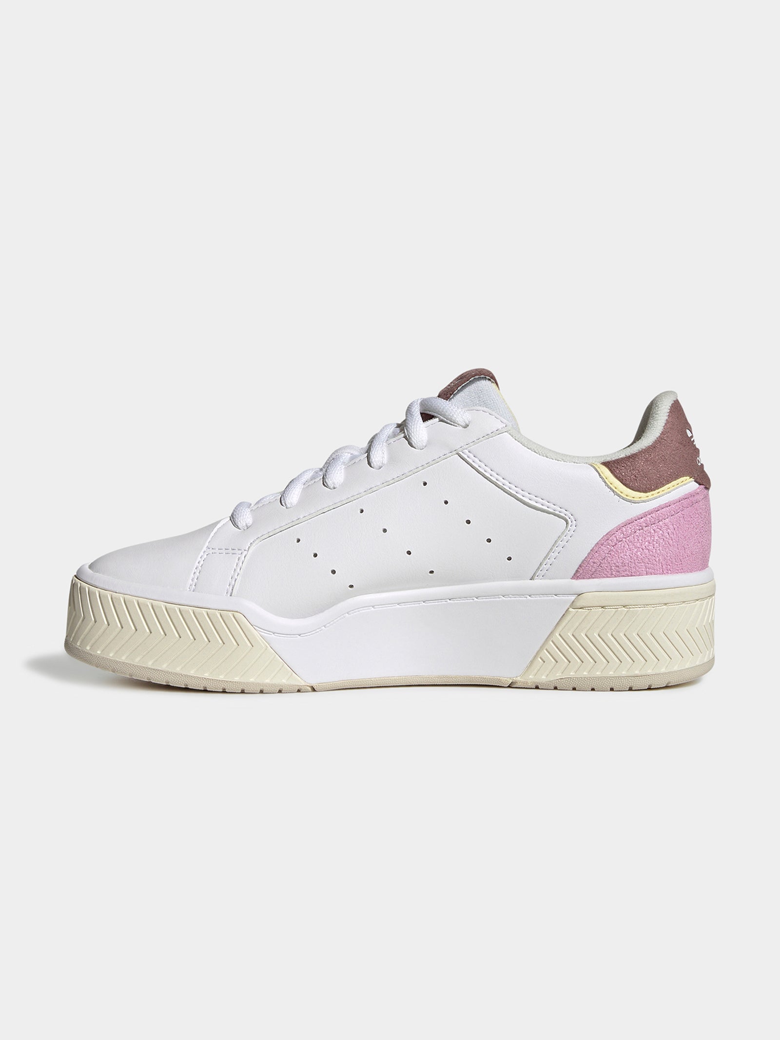 Womens Court Tourino Sneakers in White & Purple