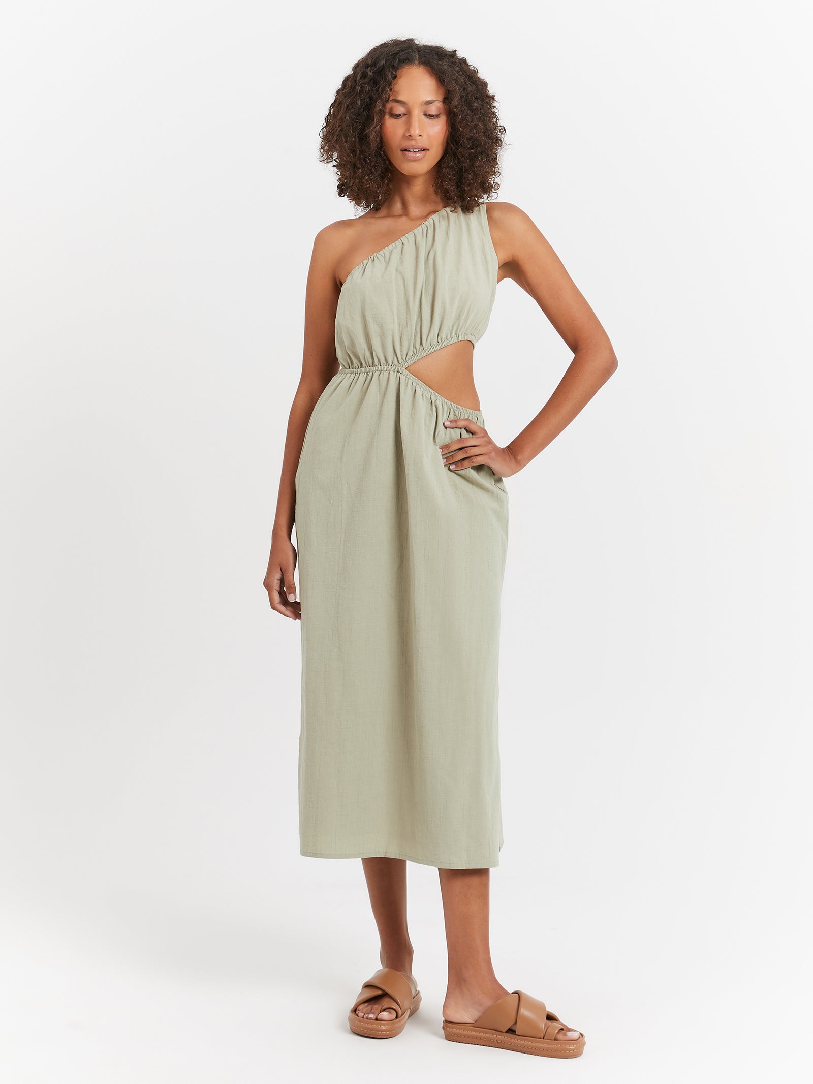 Desiree Dress in Tea Tree