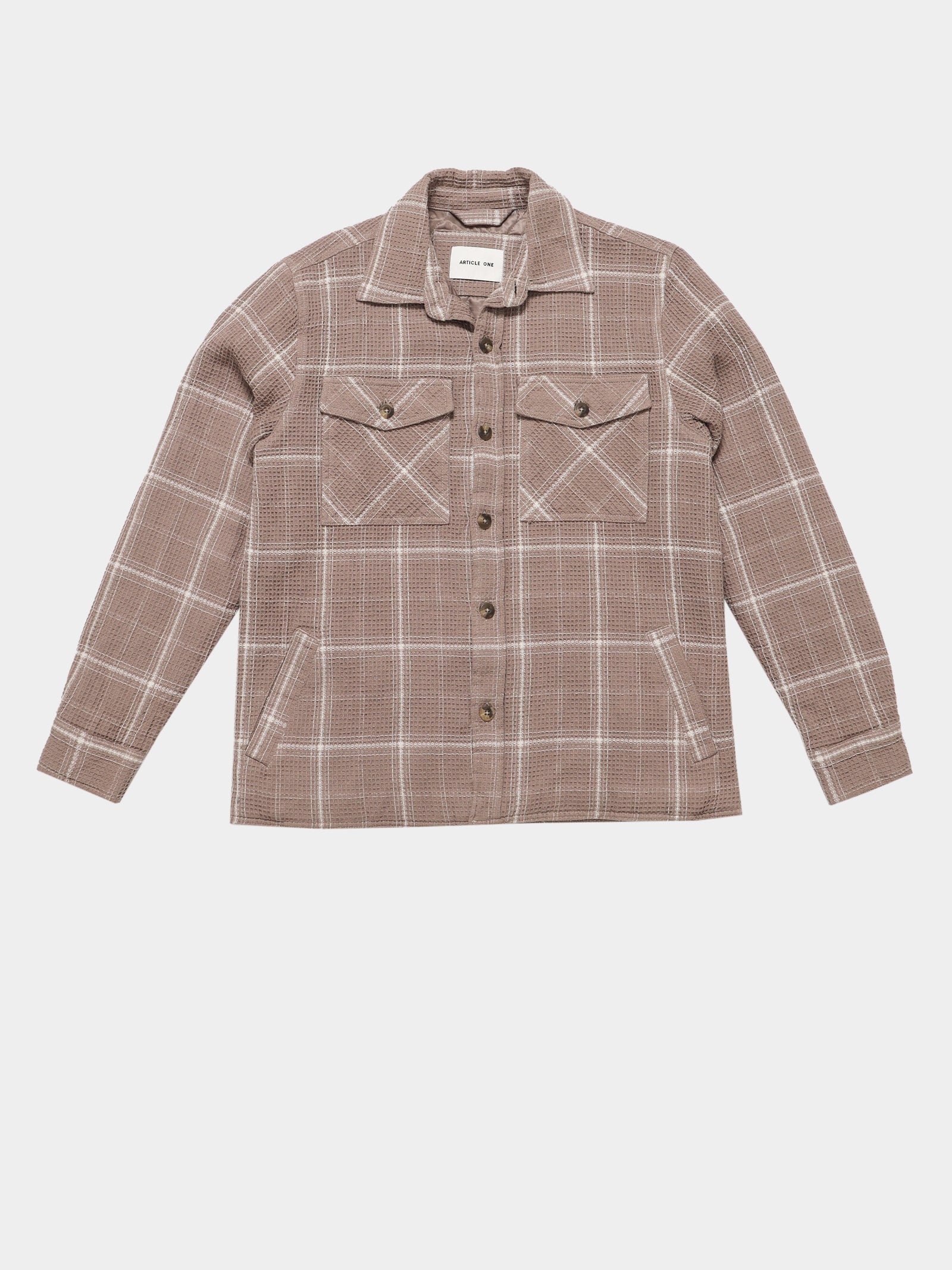 Marvin Plaid Jacket in Pecan Plaid