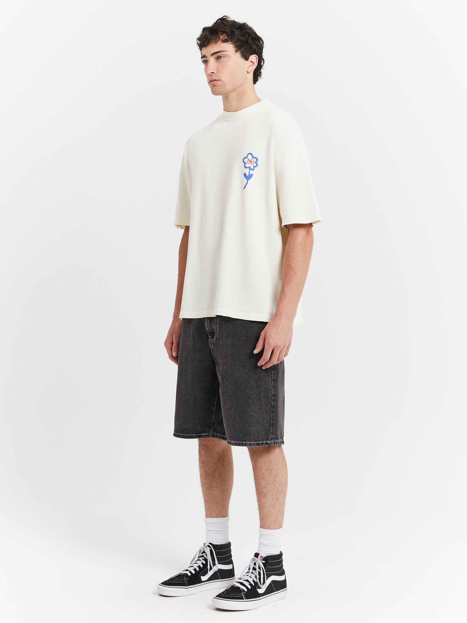 Bunch Oversized Heavyweight T-Shirt in Bone Overdye