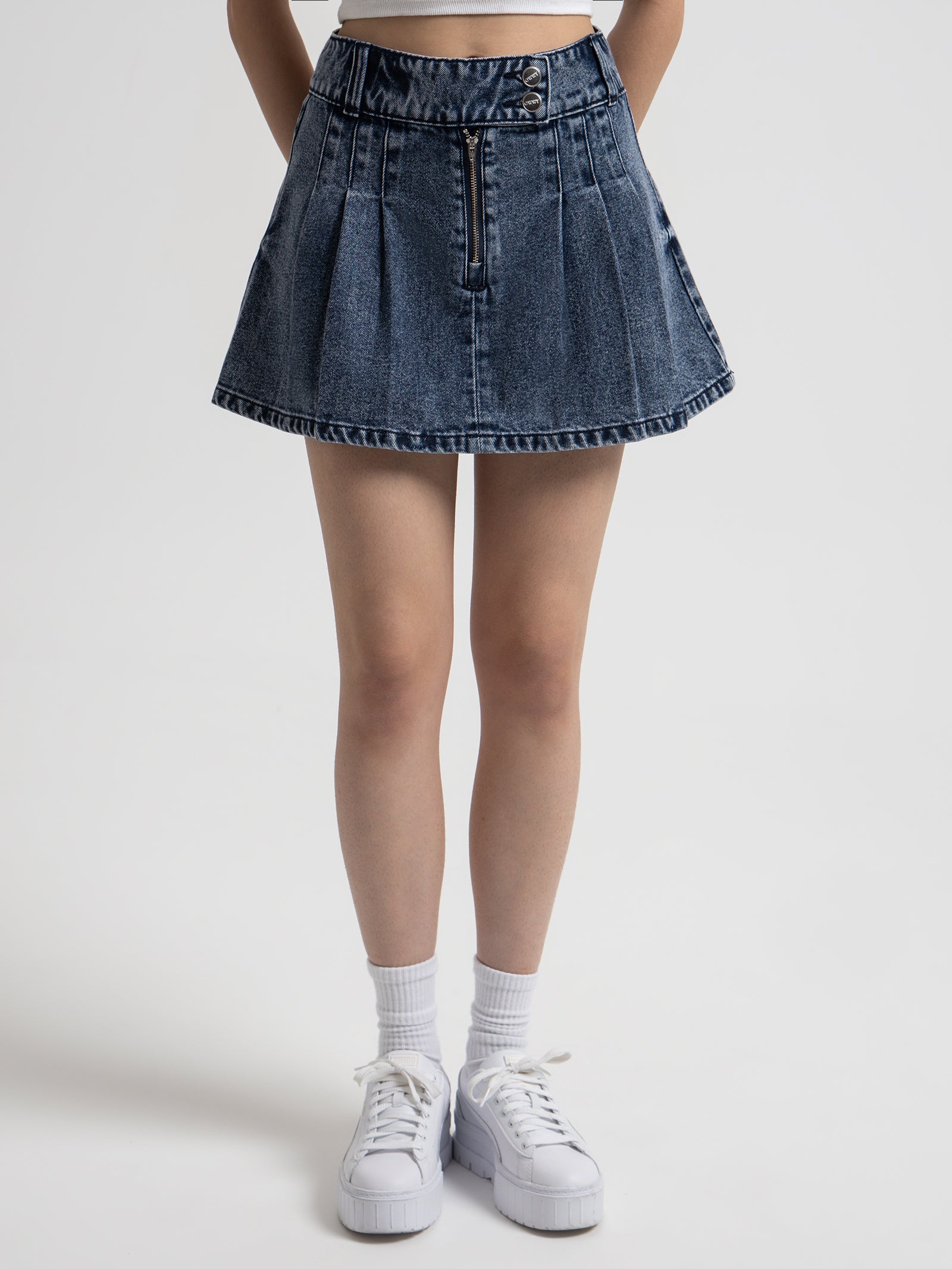 Benton Skirt in Denim