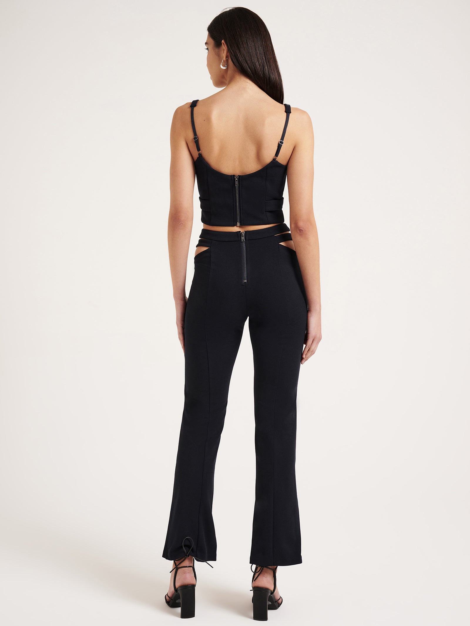 Saige Crepe Pants in Midnight