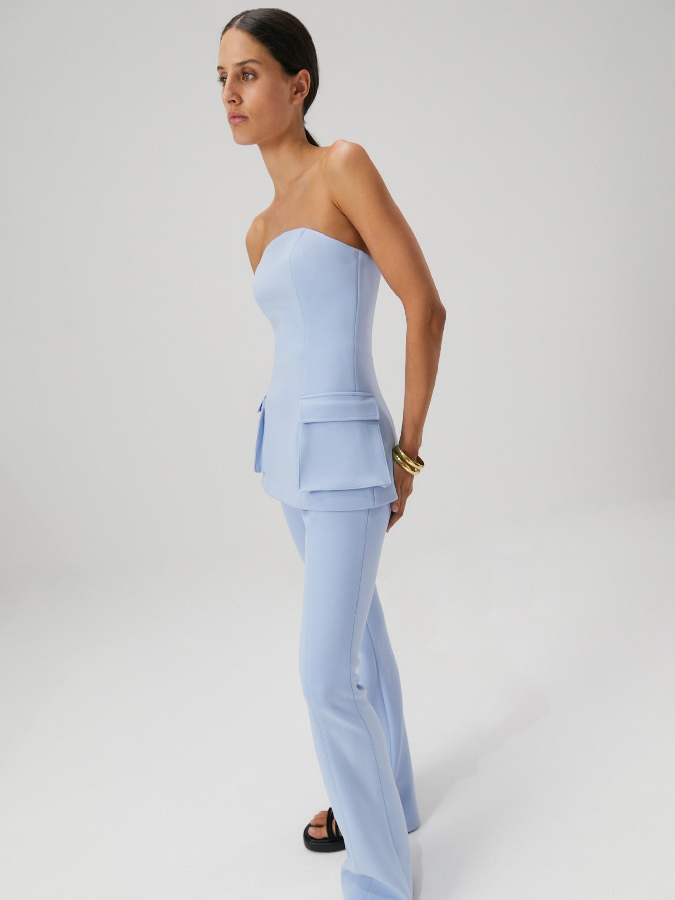 Ellis Jumpsuit in Baby Blue