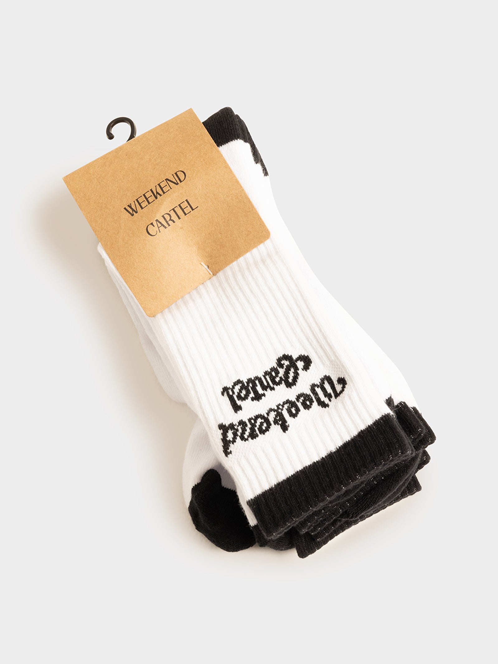 3 Pairs of Script Logo Crew Socks