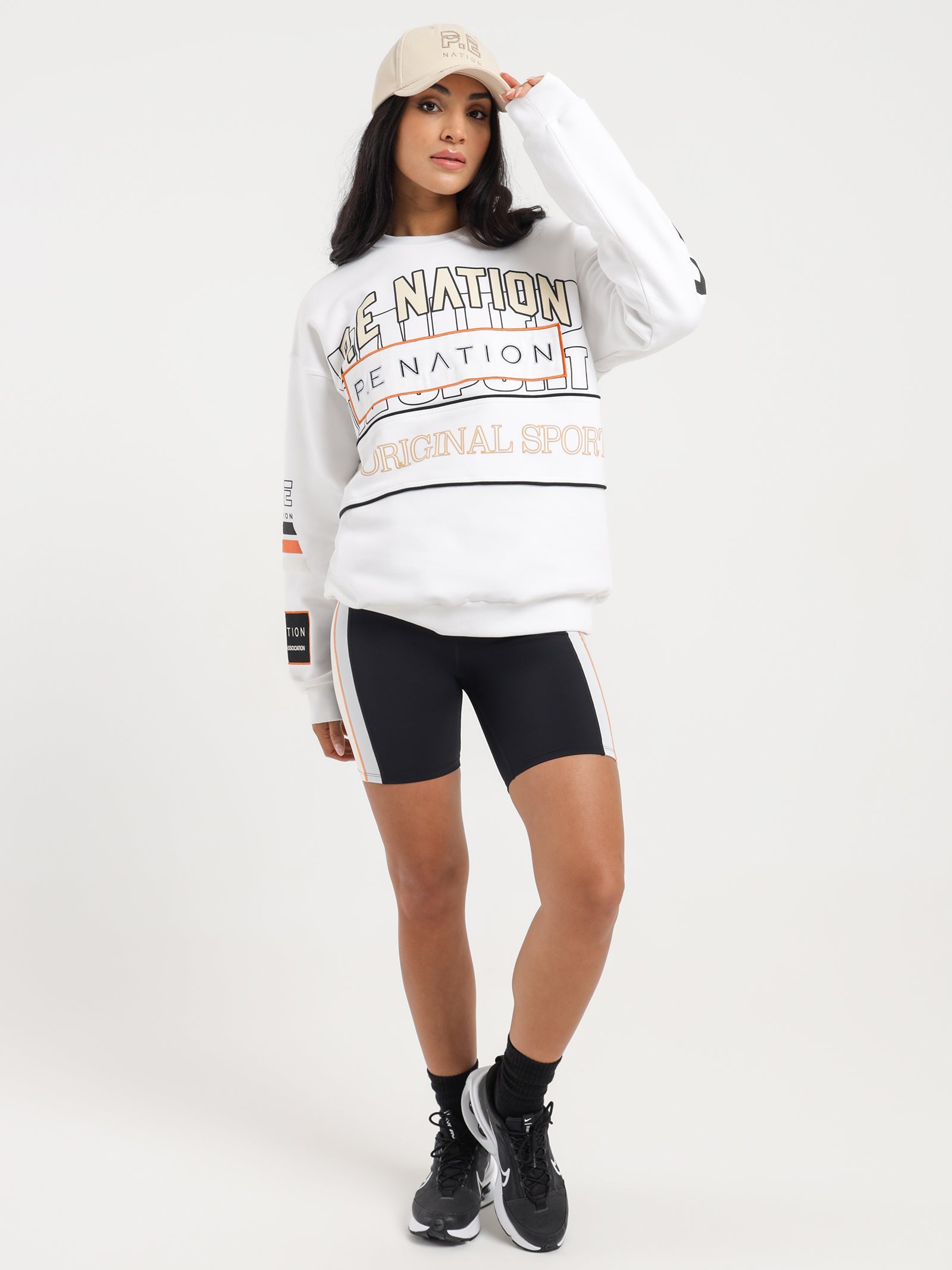 Defending Champion Sweater in Optic White