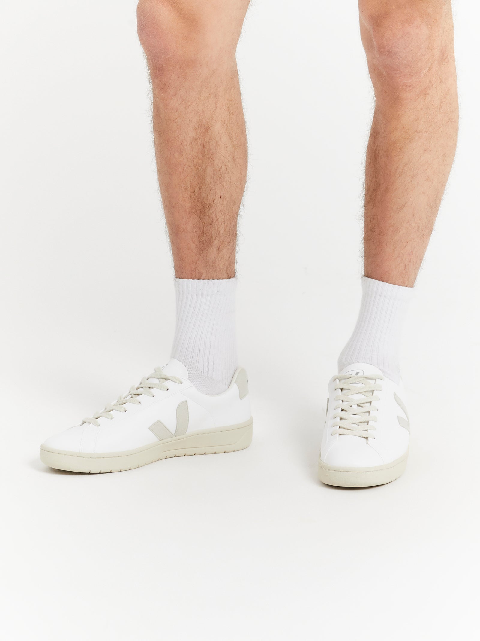 Mens Urca CWL Sneakers in White & Natural