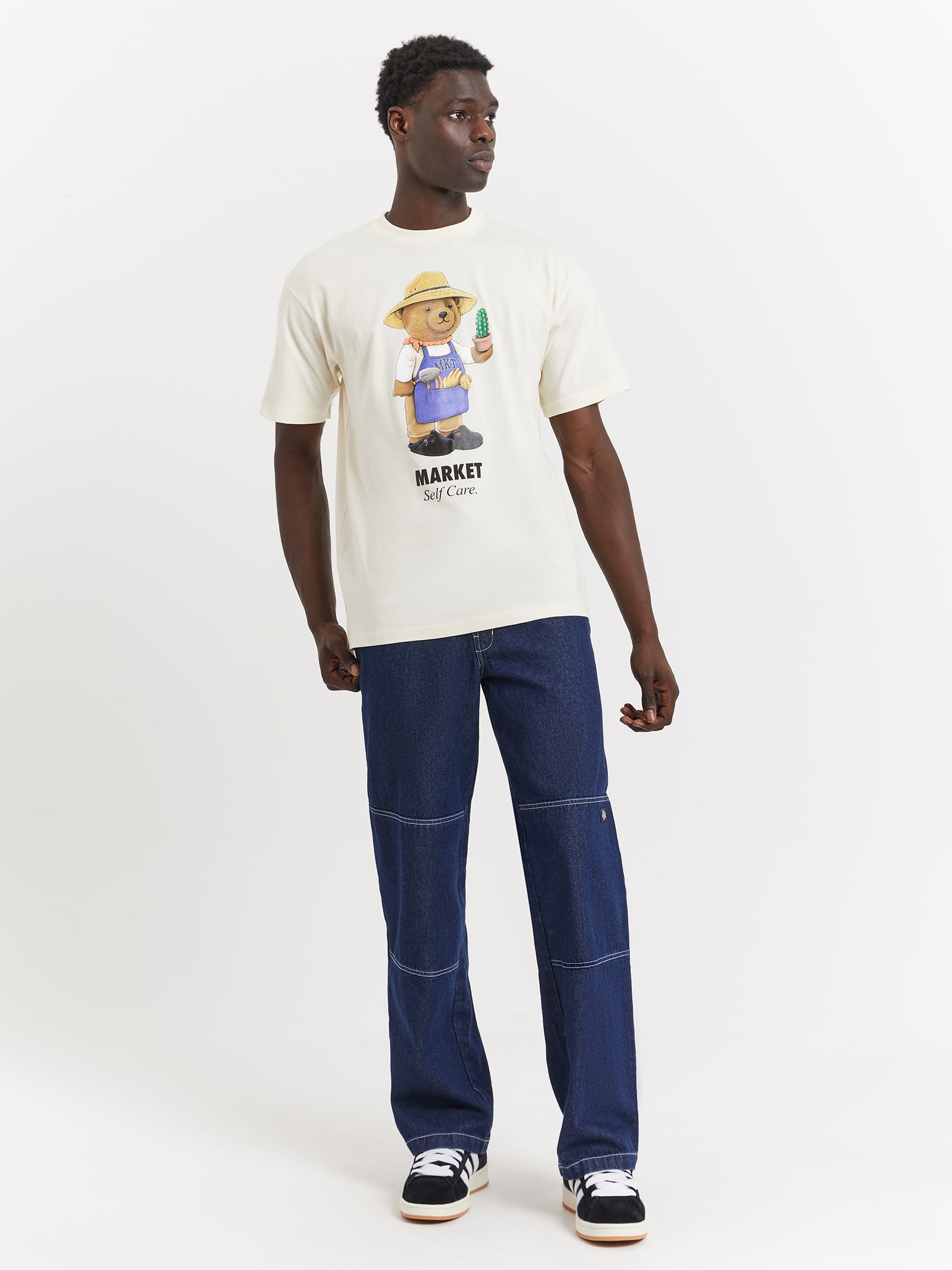 Botanical Bear T-Shirt in Cloud