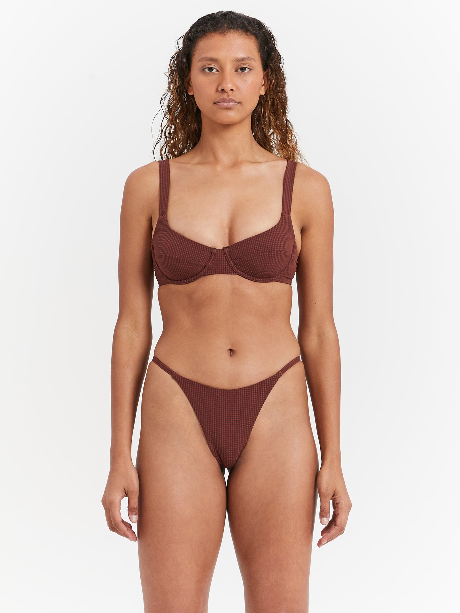 Paradise Code Underwire Bikini Top in Chimney Red