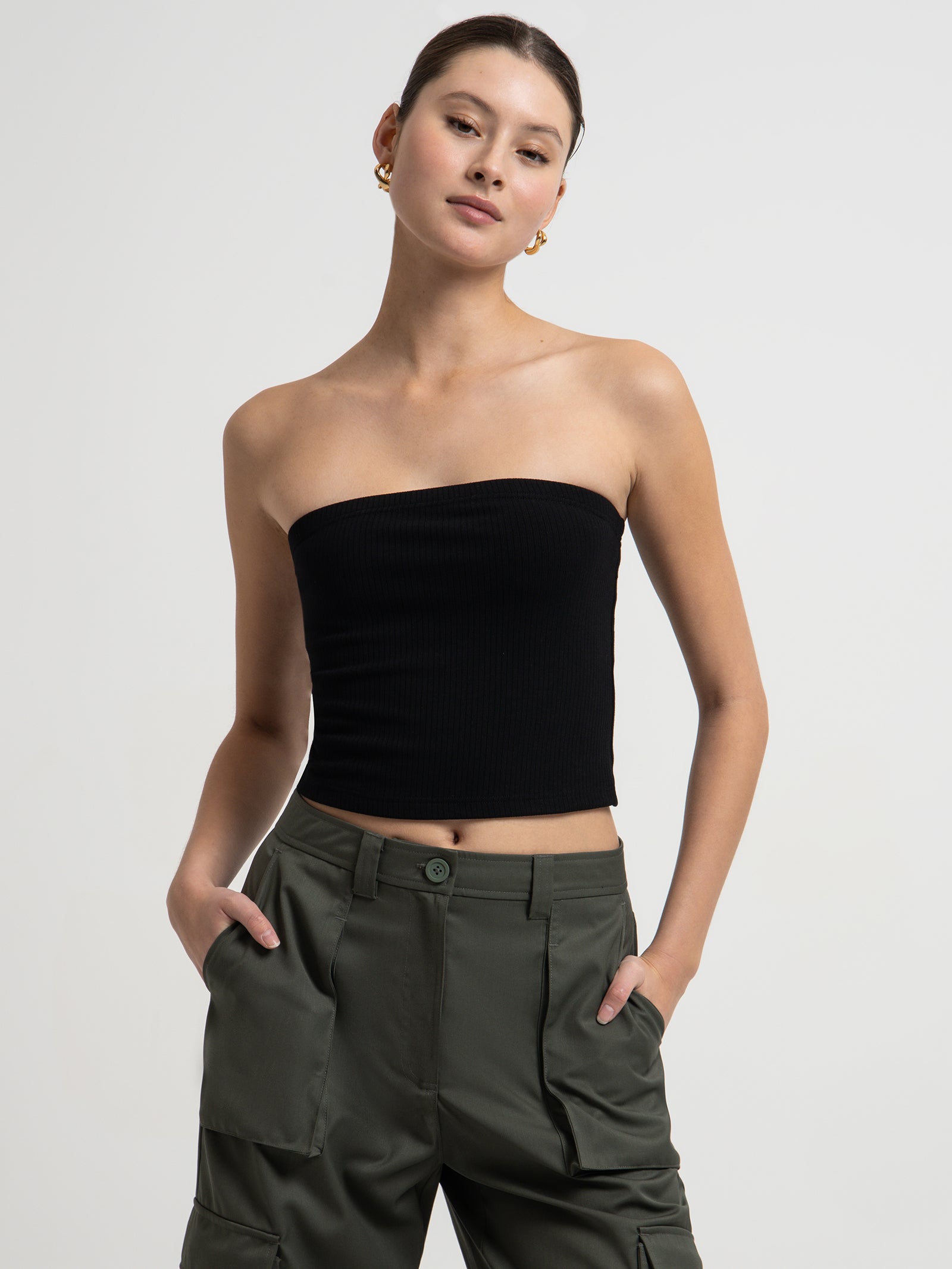 Cormac Tube Top in Black