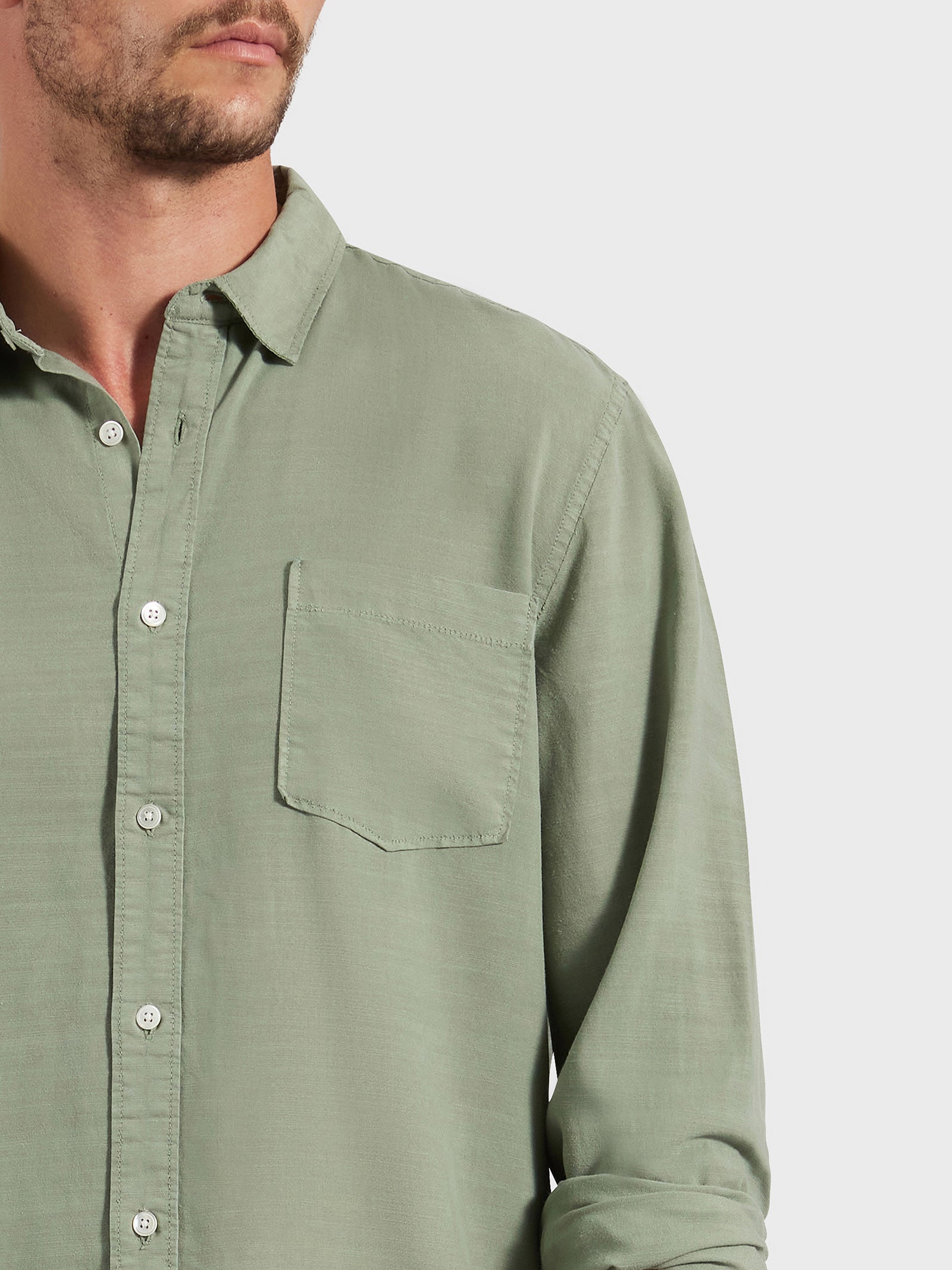 Burton Shirt in Jasper Green