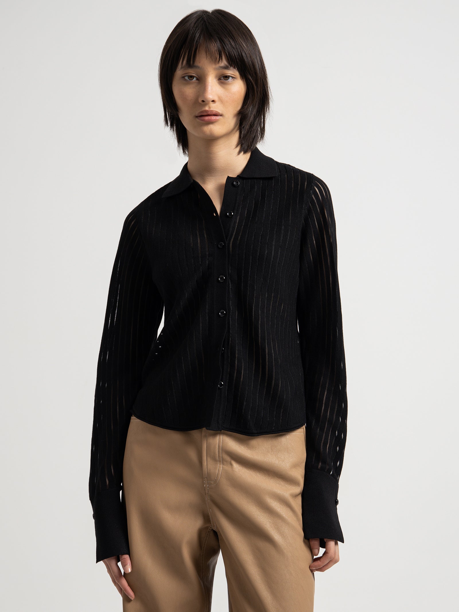 Foresight Knit Shirt in Black