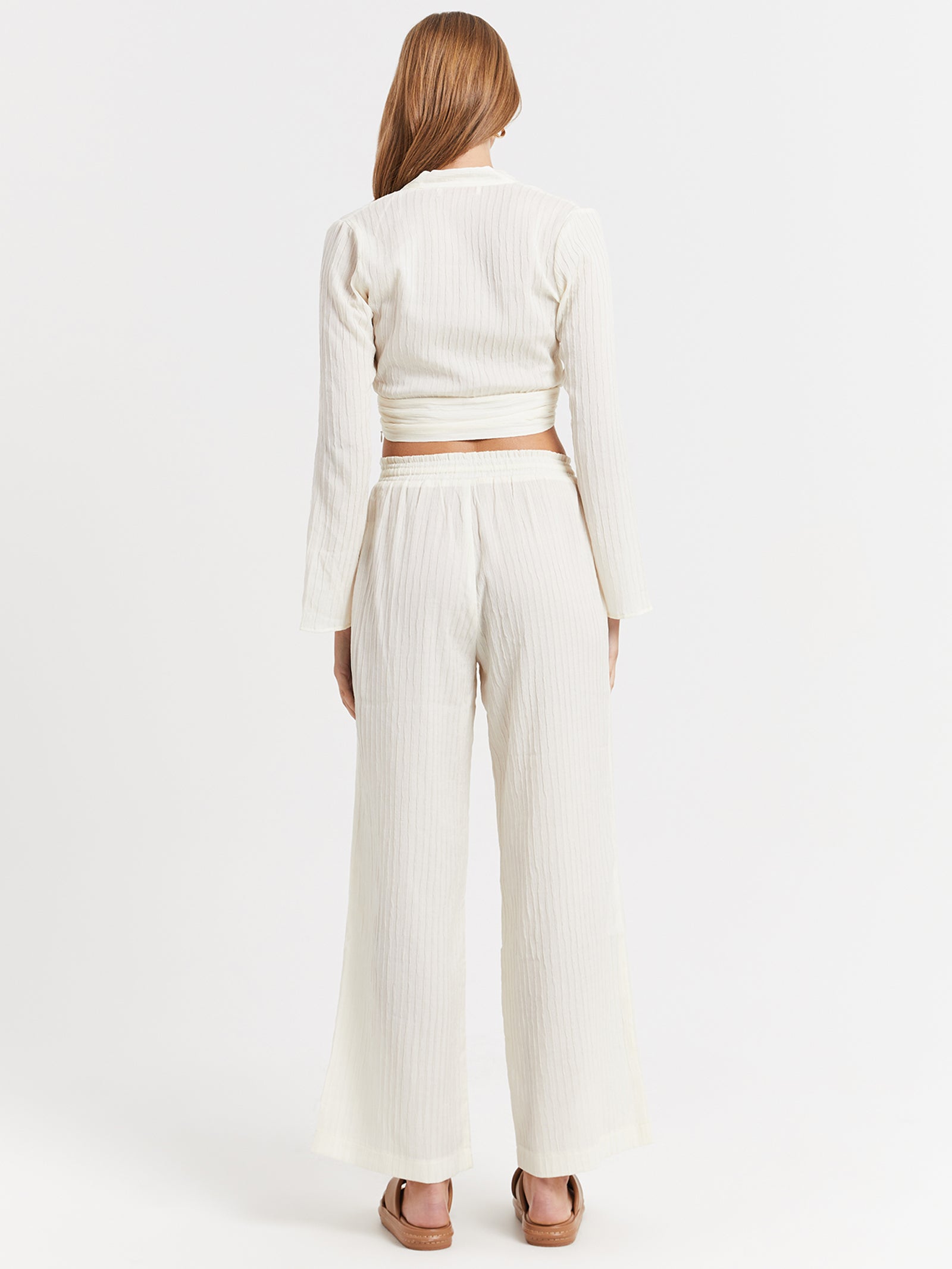 Sorcha Long Sleeve Top in Off White