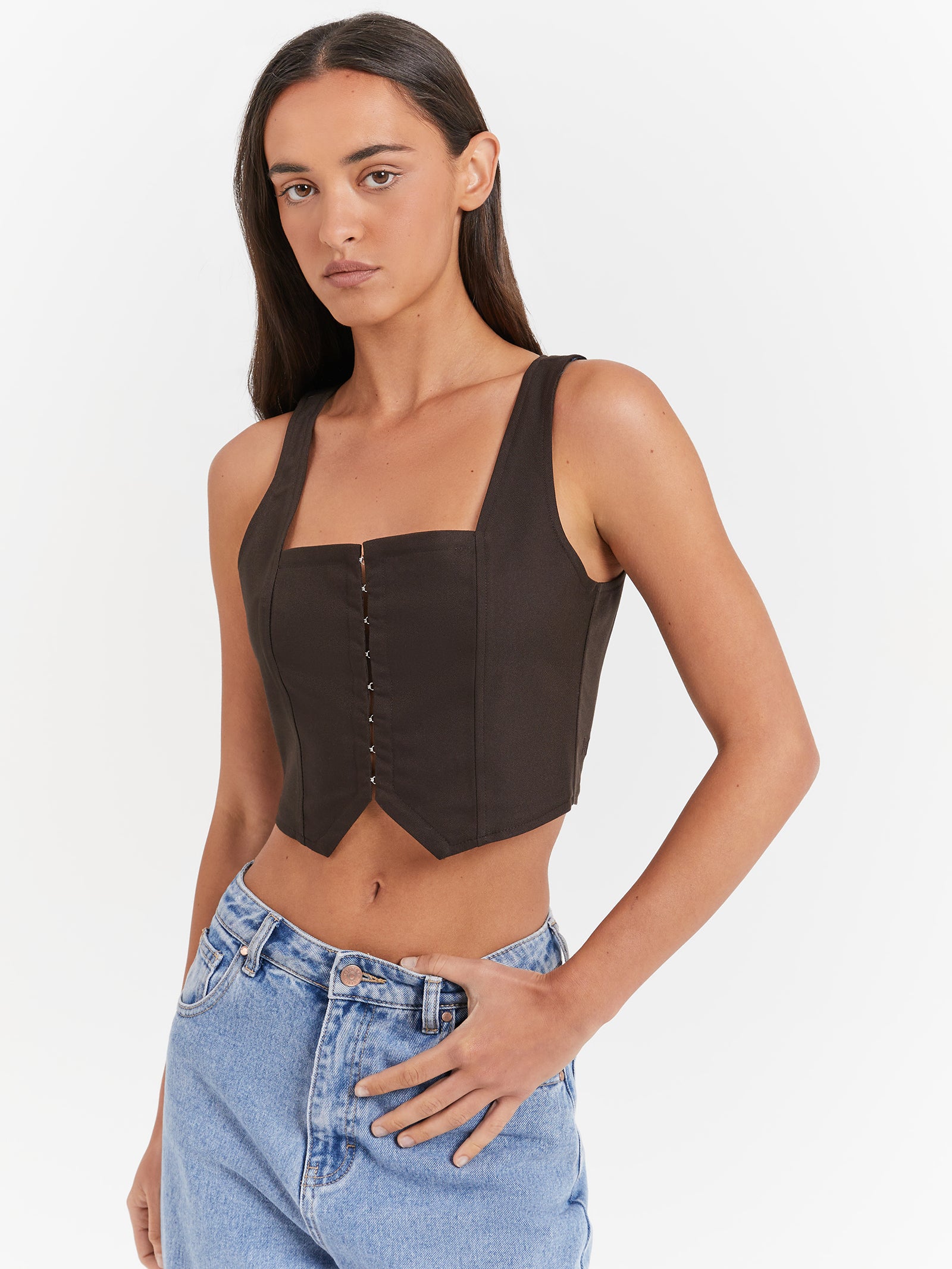 Rebel Top in Umber