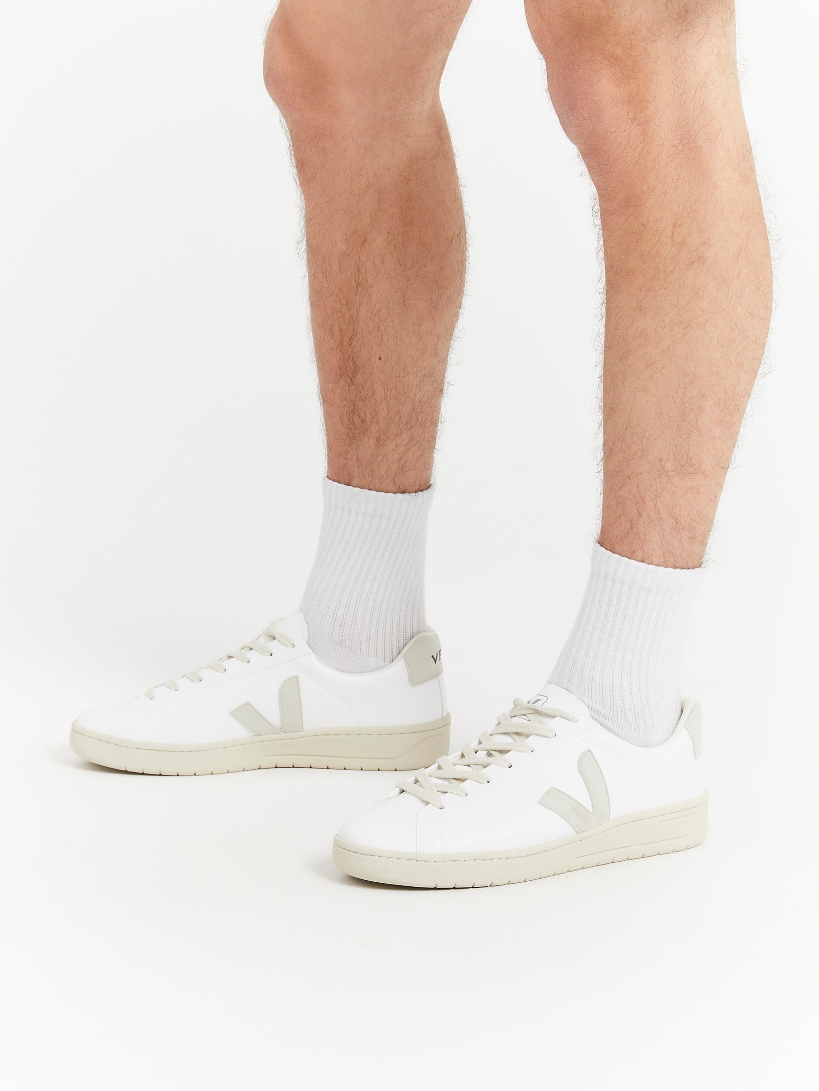 Mens Urca CWL Sneakers in White & Natural