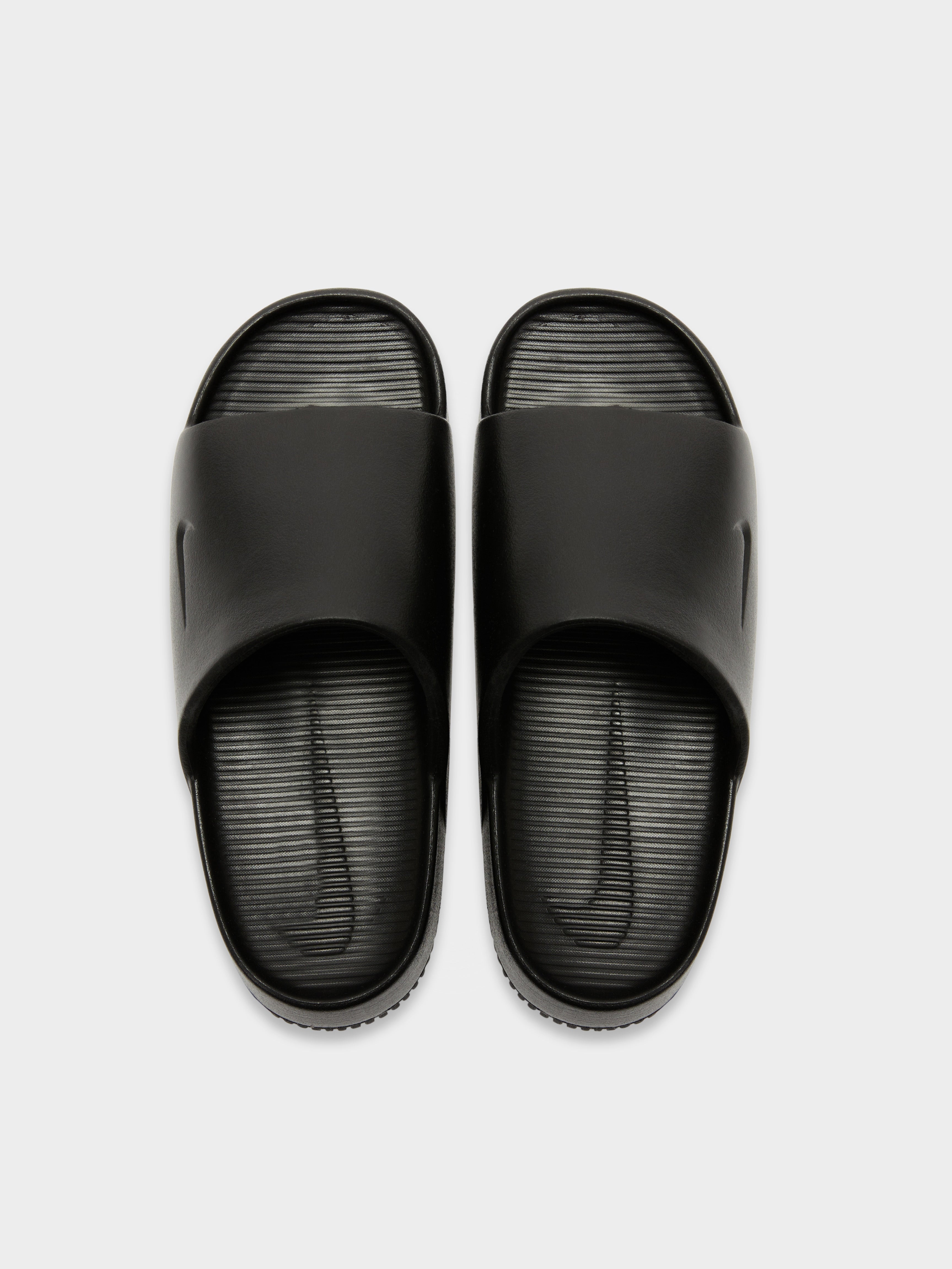 Womens Calm Slides in Black