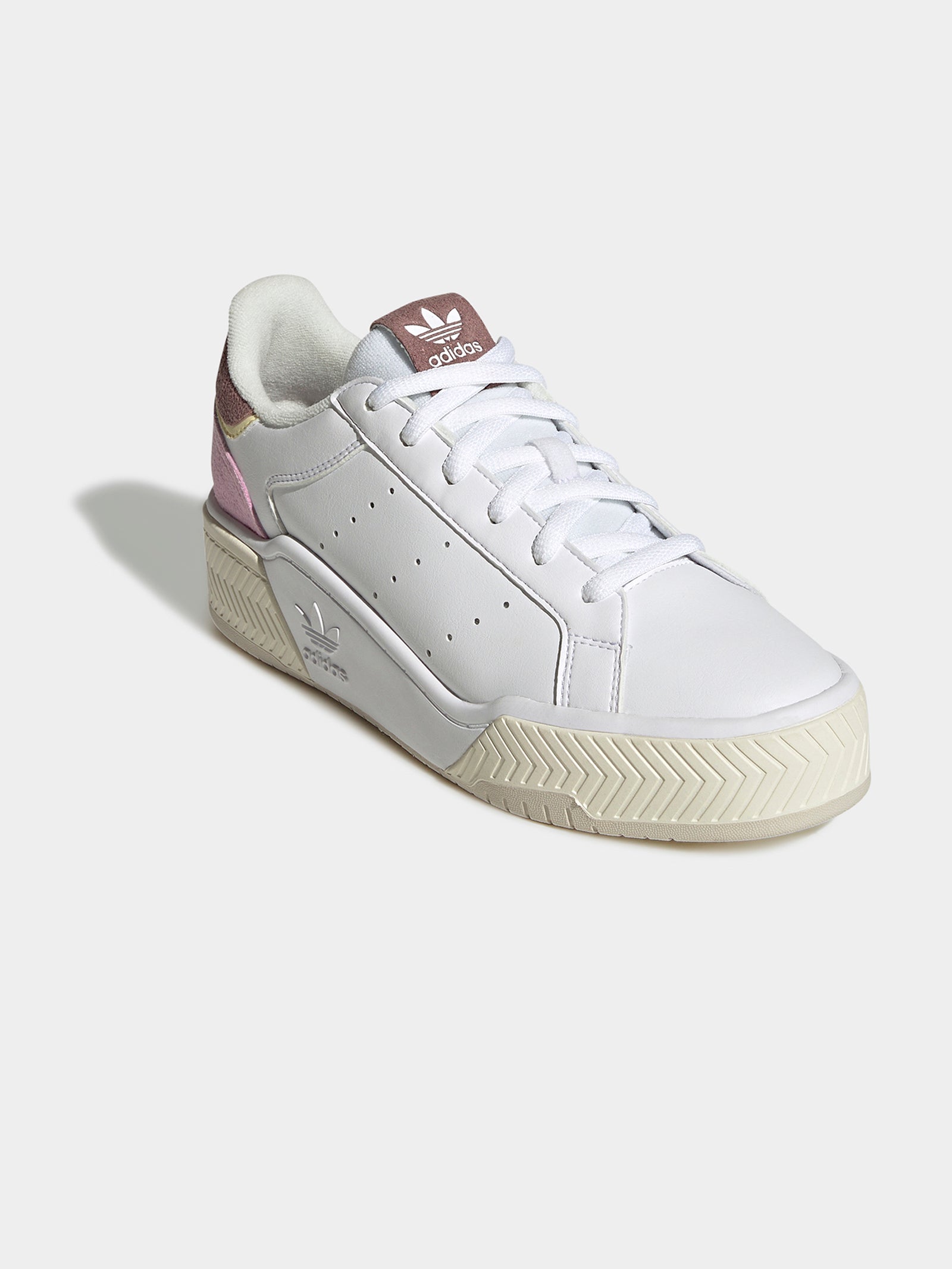 Womens Court Tourino Sneakers in White & Purple