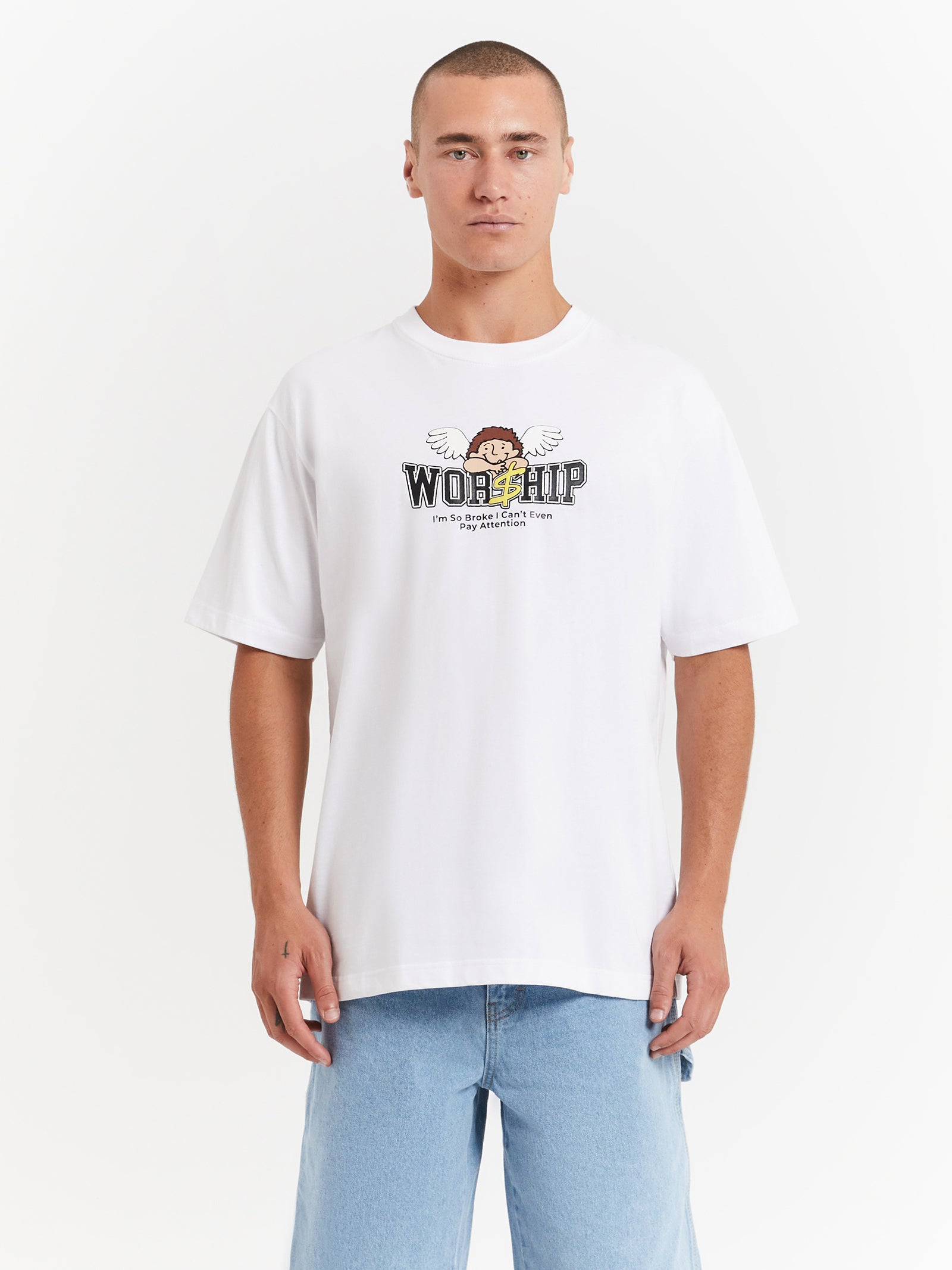 Pay Up T-Shirt in White