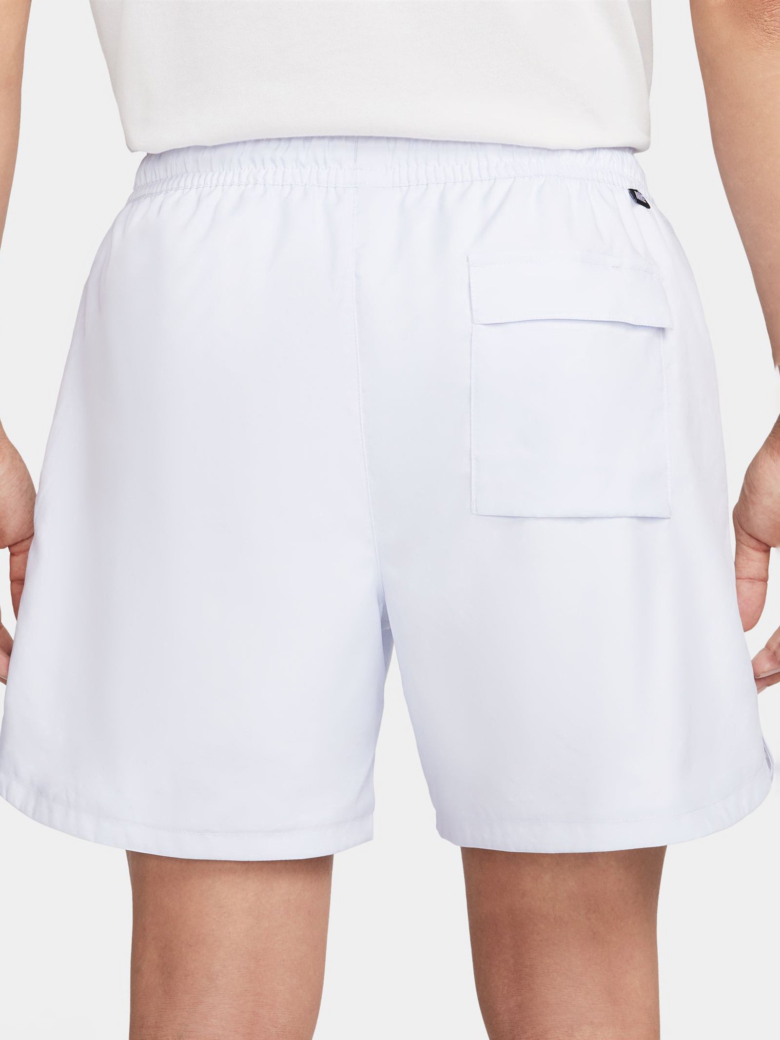 Club Woven Lined Flow Shorts in Football Grey & White