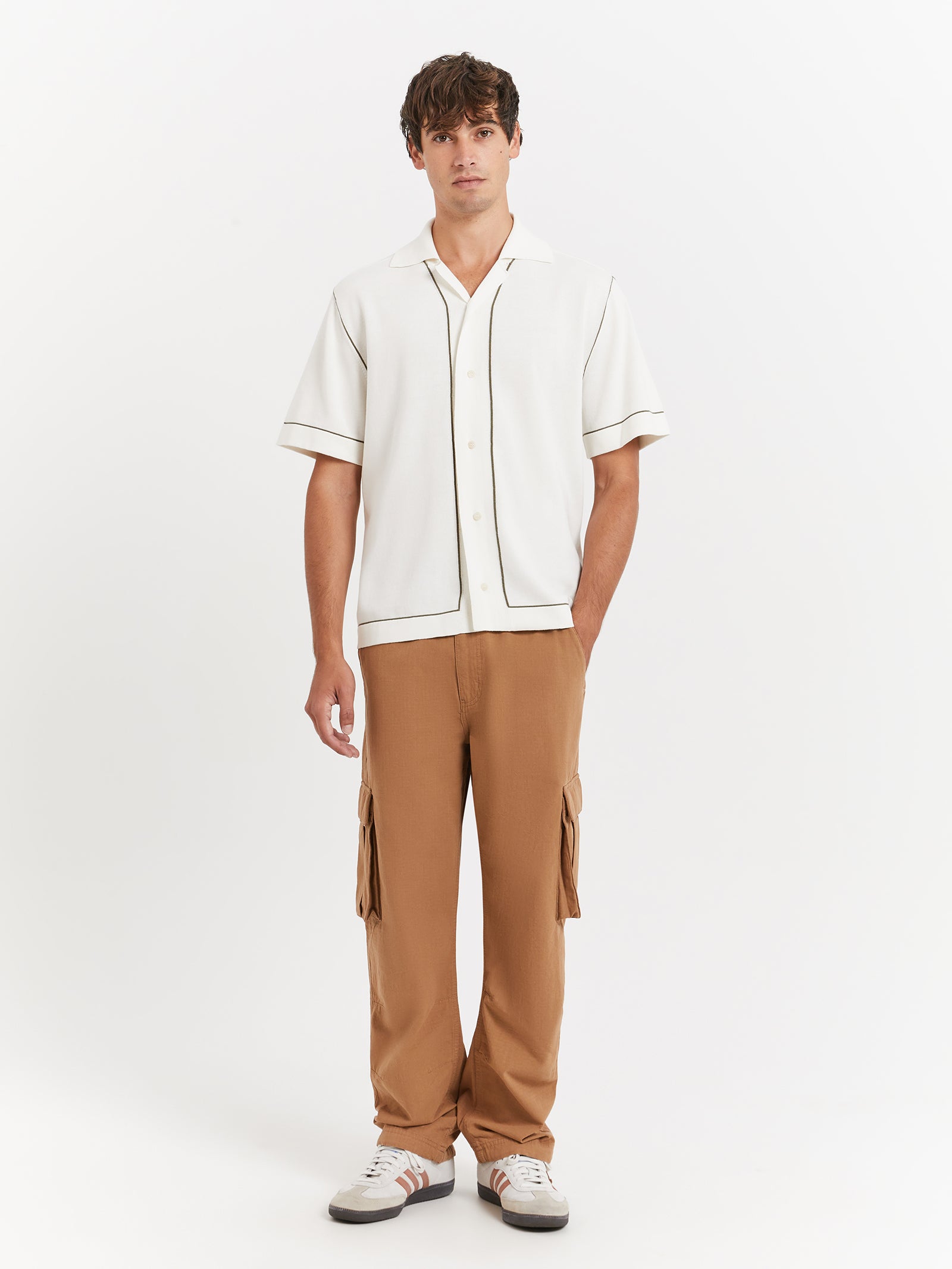 Albius Knit Shirt in Natural