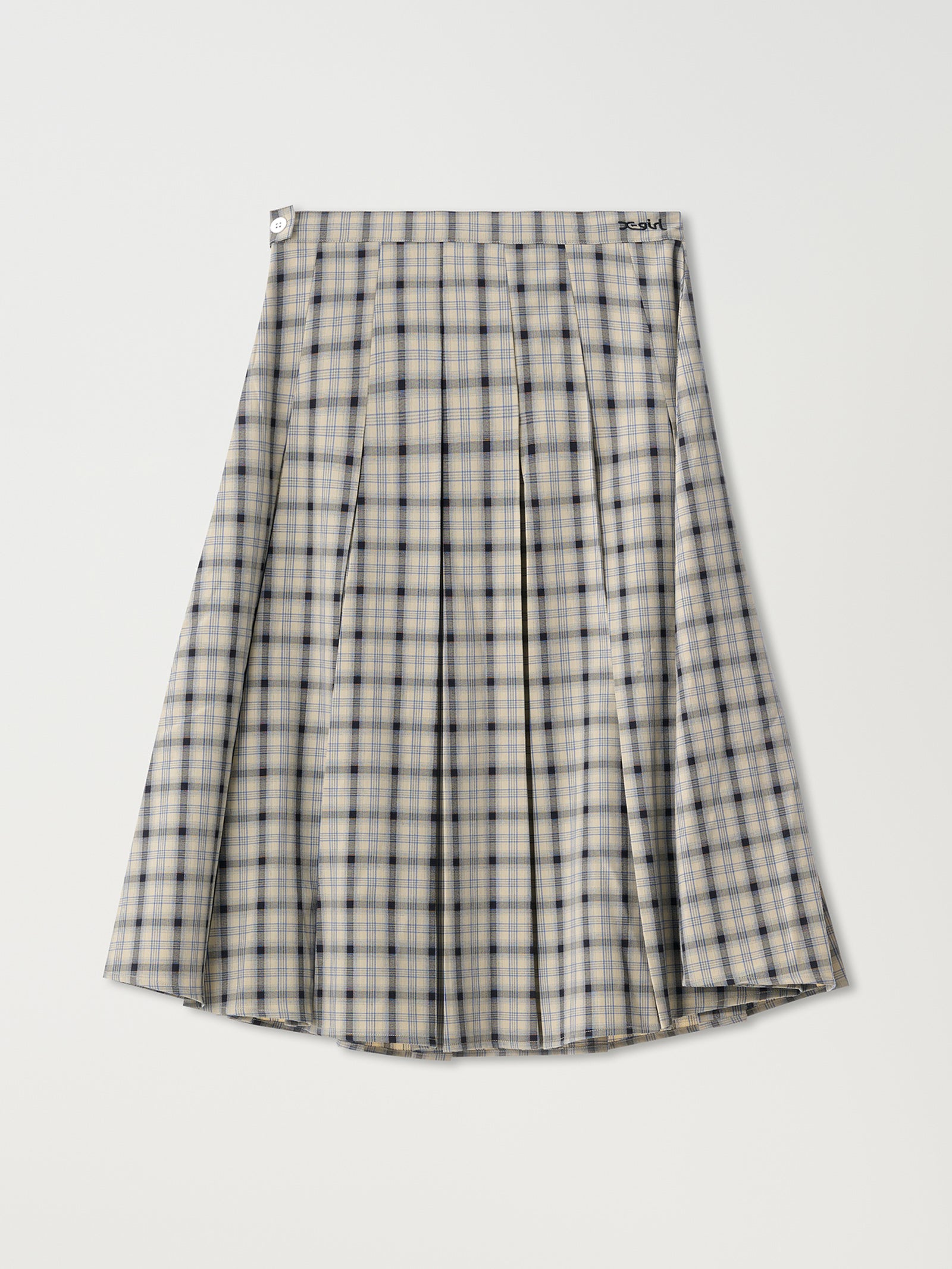 Plaid Midi Skirt