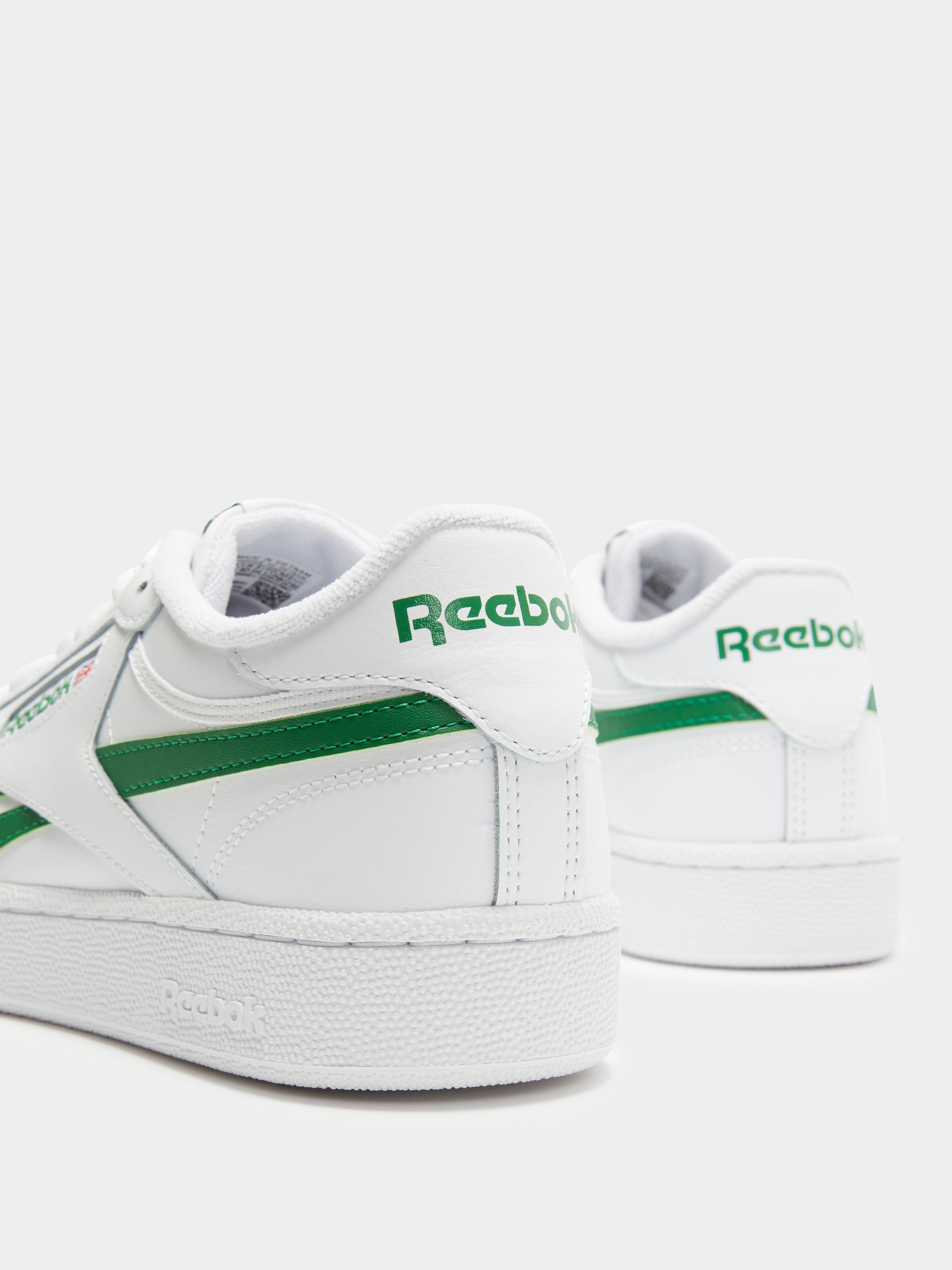 Unisex Club C Revenge Sneakers in White & Green