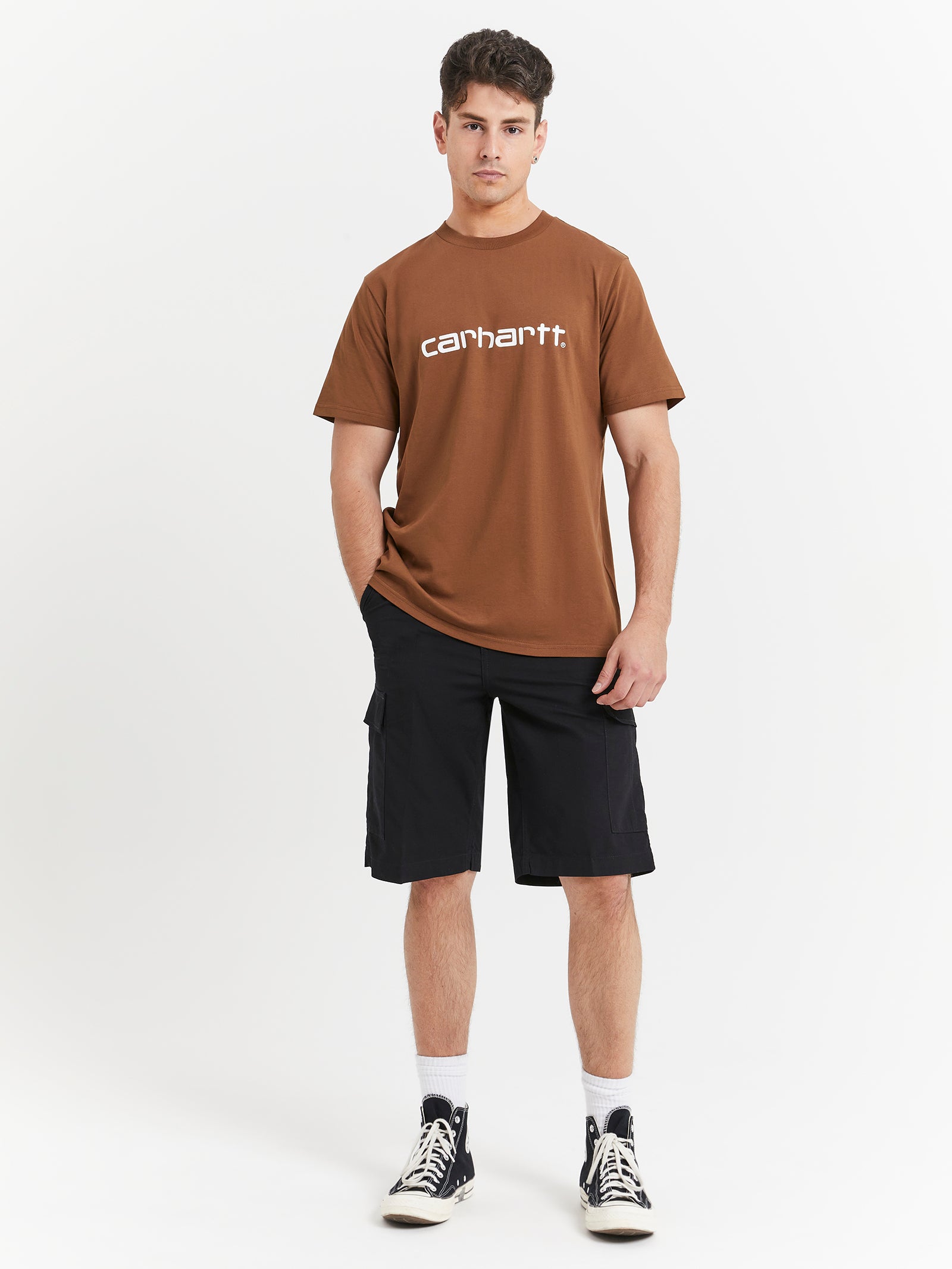 Regular Cargo Shorts in Black