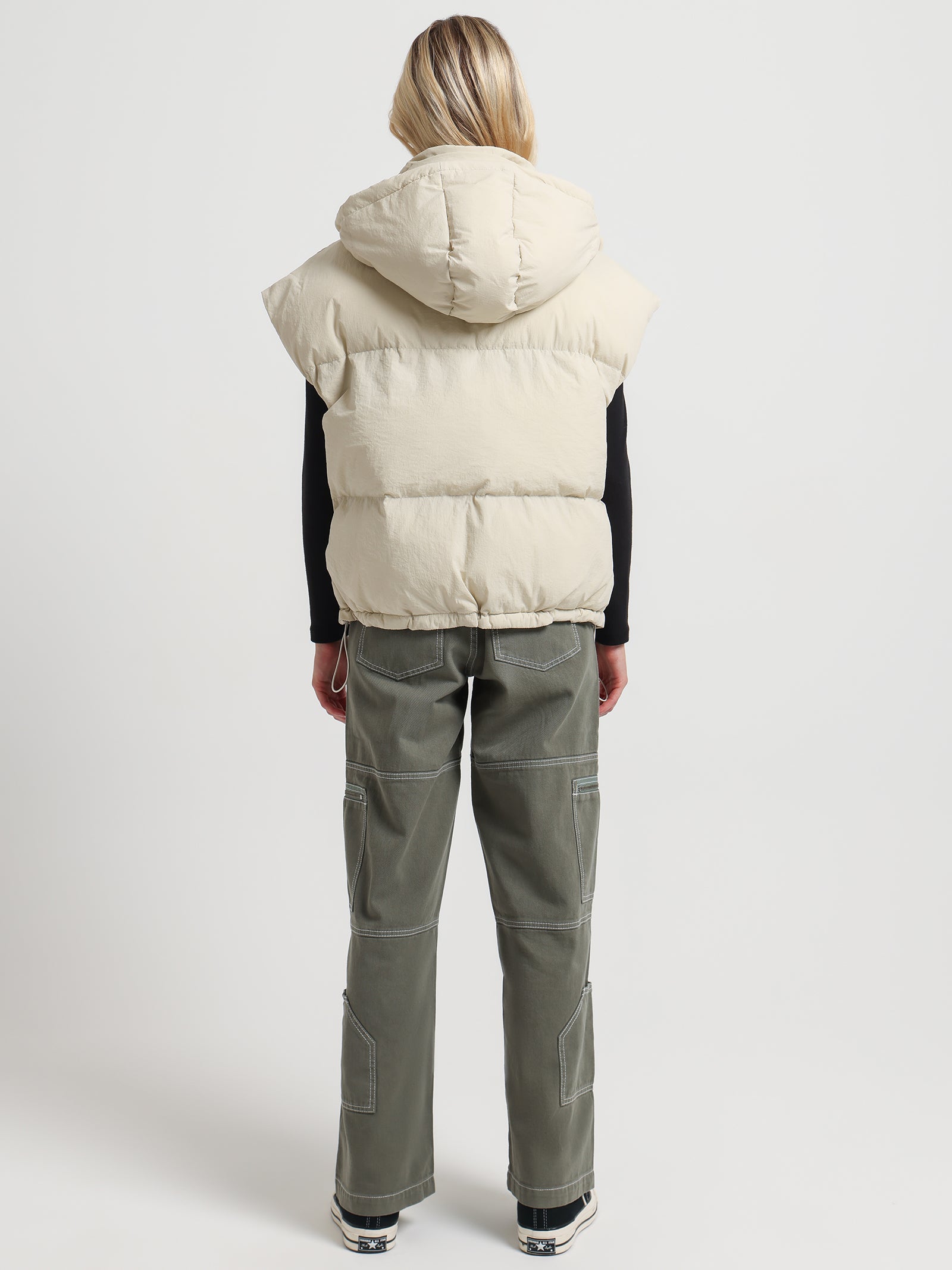 Isola Puffer Vest in Bone