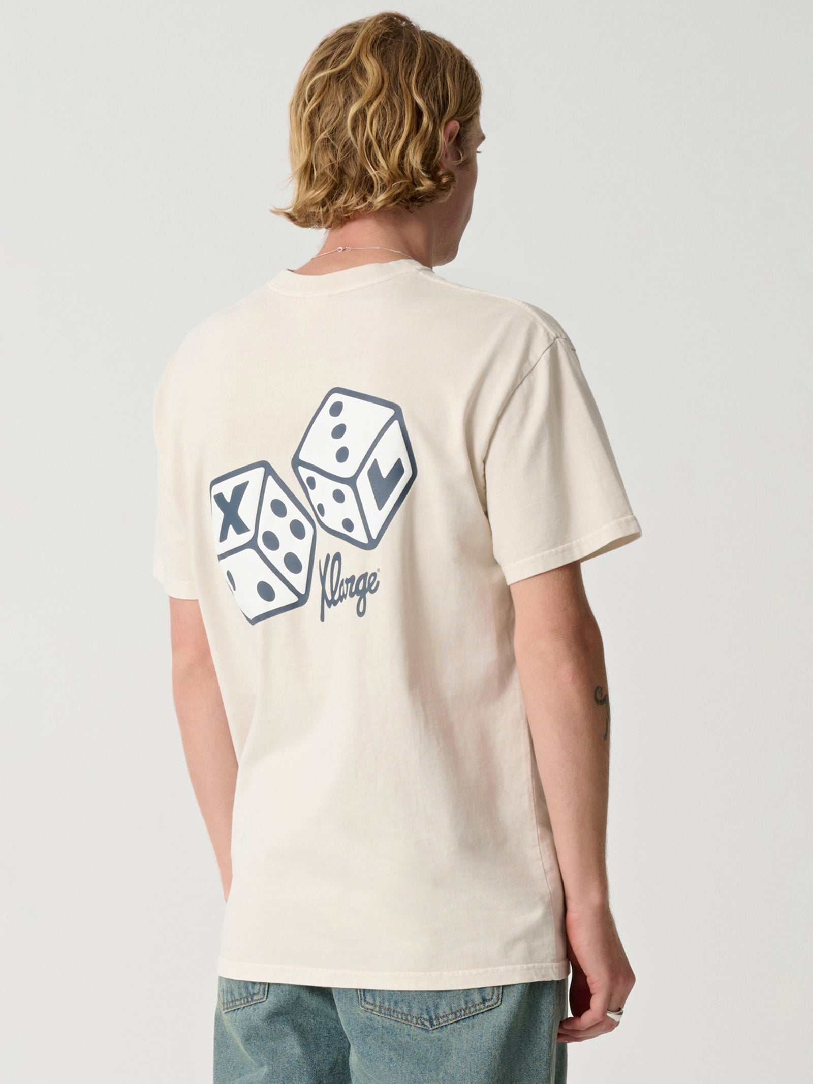 Dice Tee In White