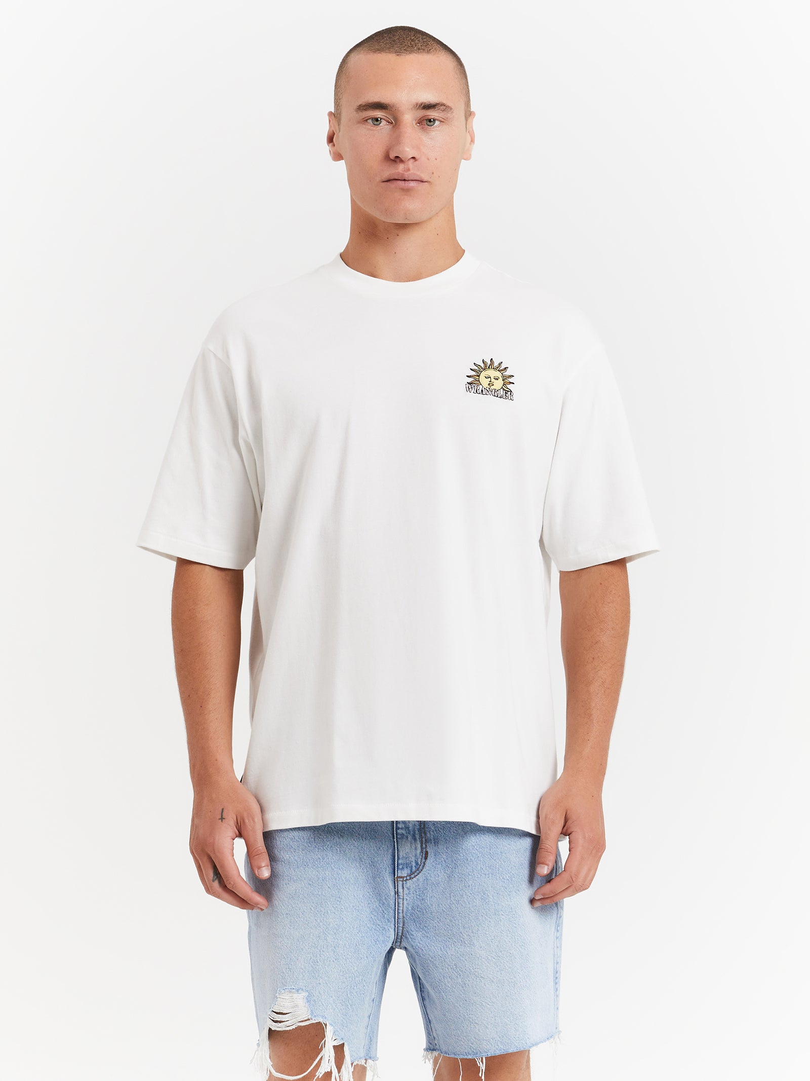 Sunray Slacker T-Shirt in Vintage White