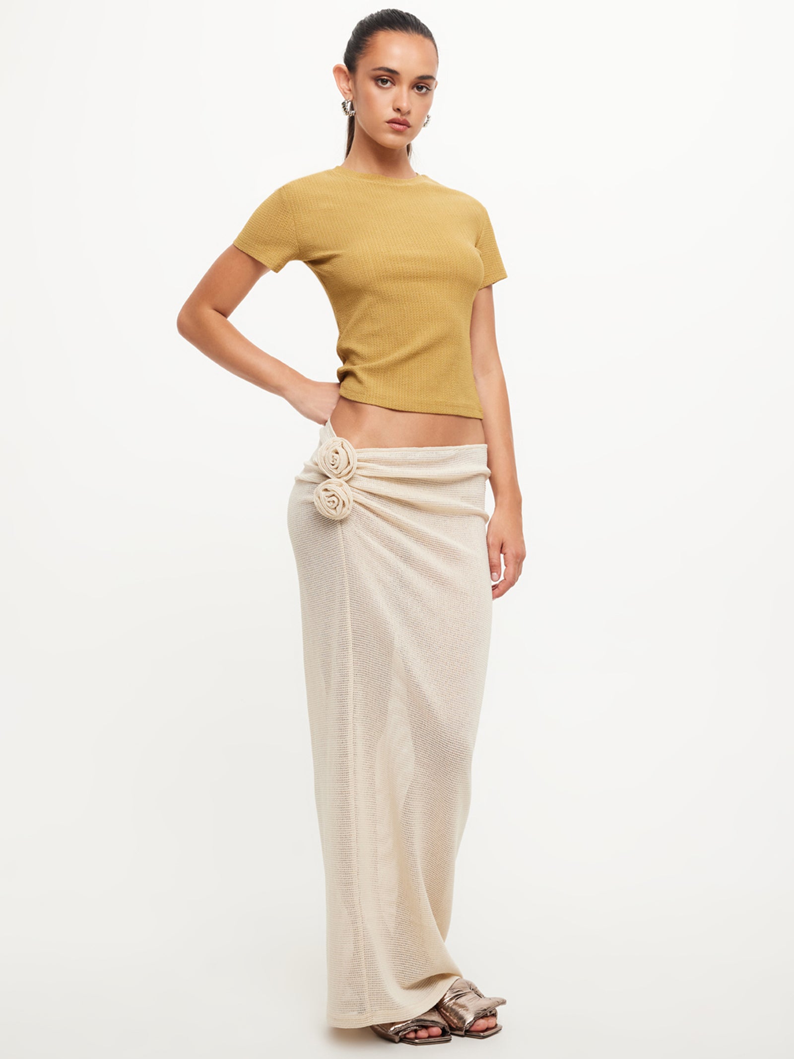 Soul Mate Maxi Skirt in Cream