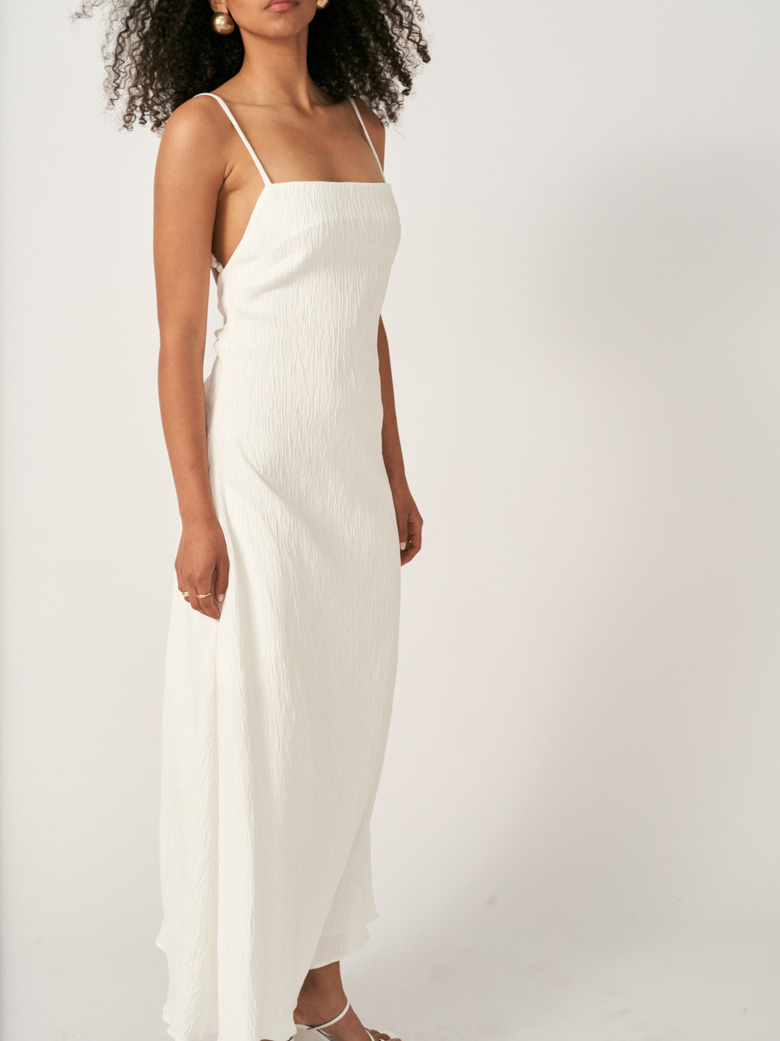 Georgia Maxi Dress in White