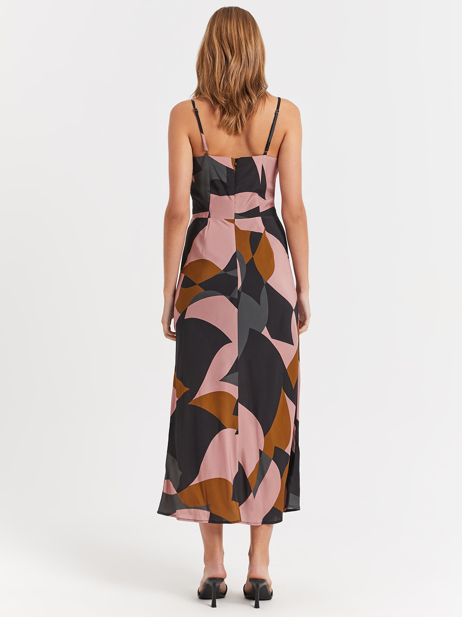 Pia Midi Dress in Abstract