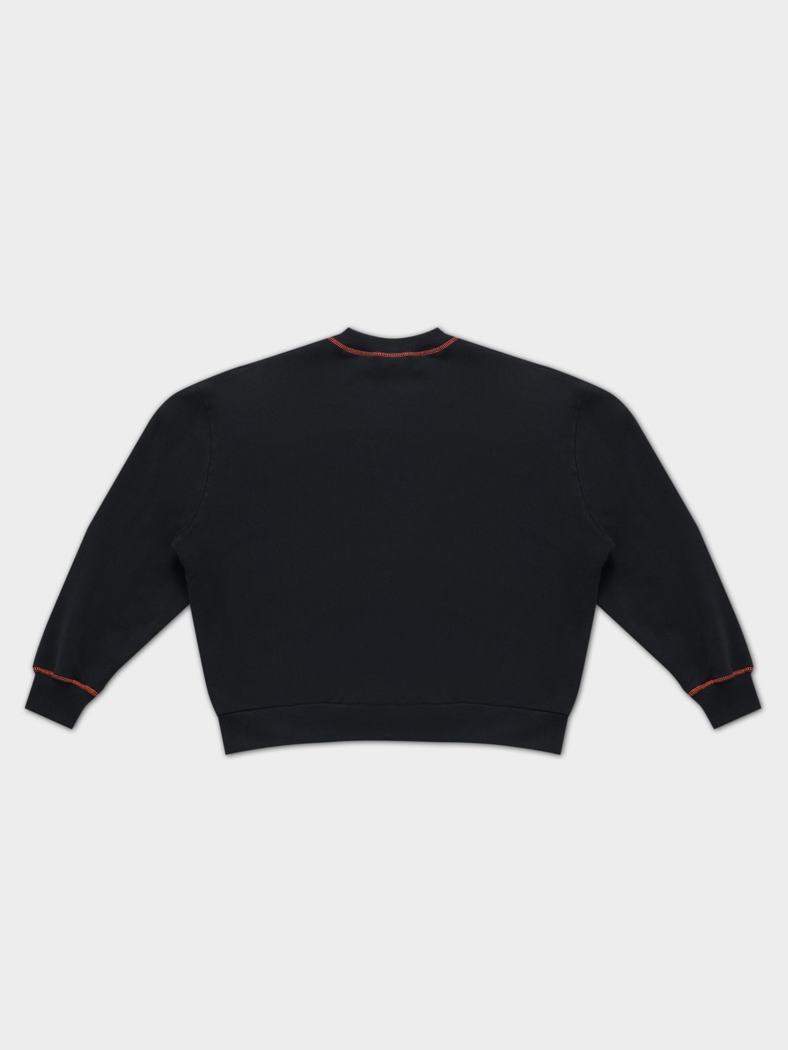 Crunch Box Fit Jumper in Washed Black