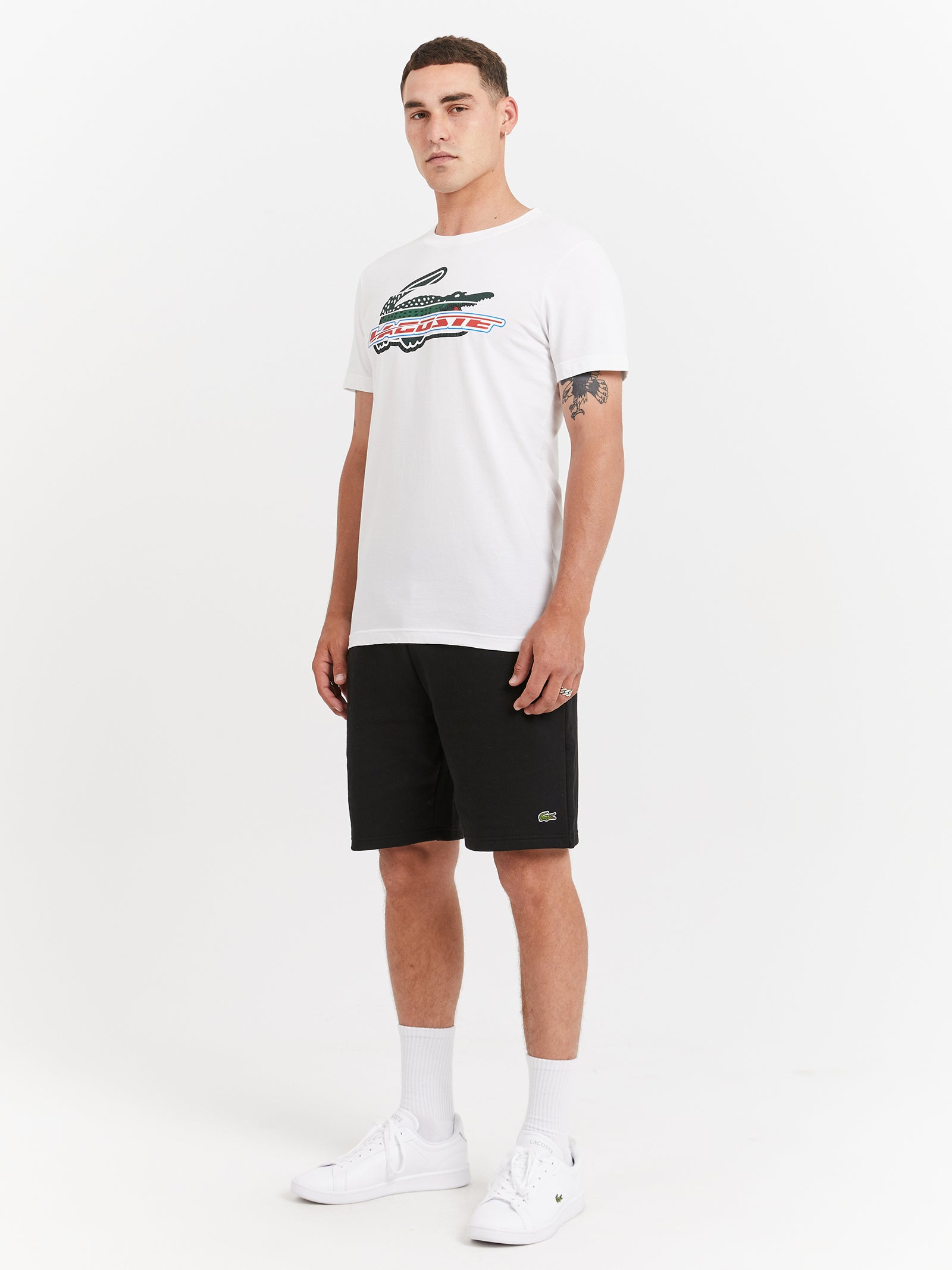 Logo Croc Tech Jersey T-Shirt in White