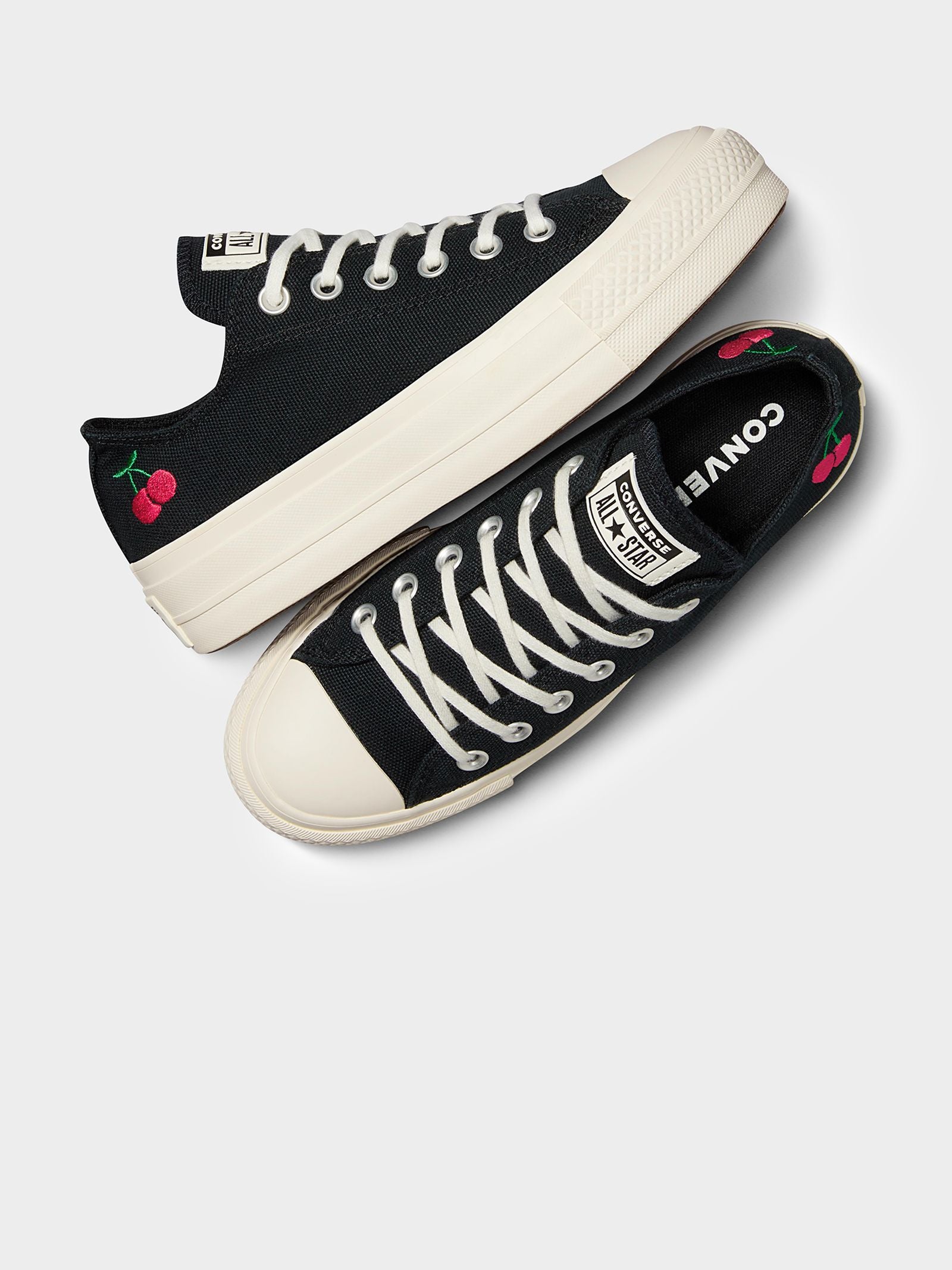 Womens Chuck Taylor Lift Cherry On Low Sneaker