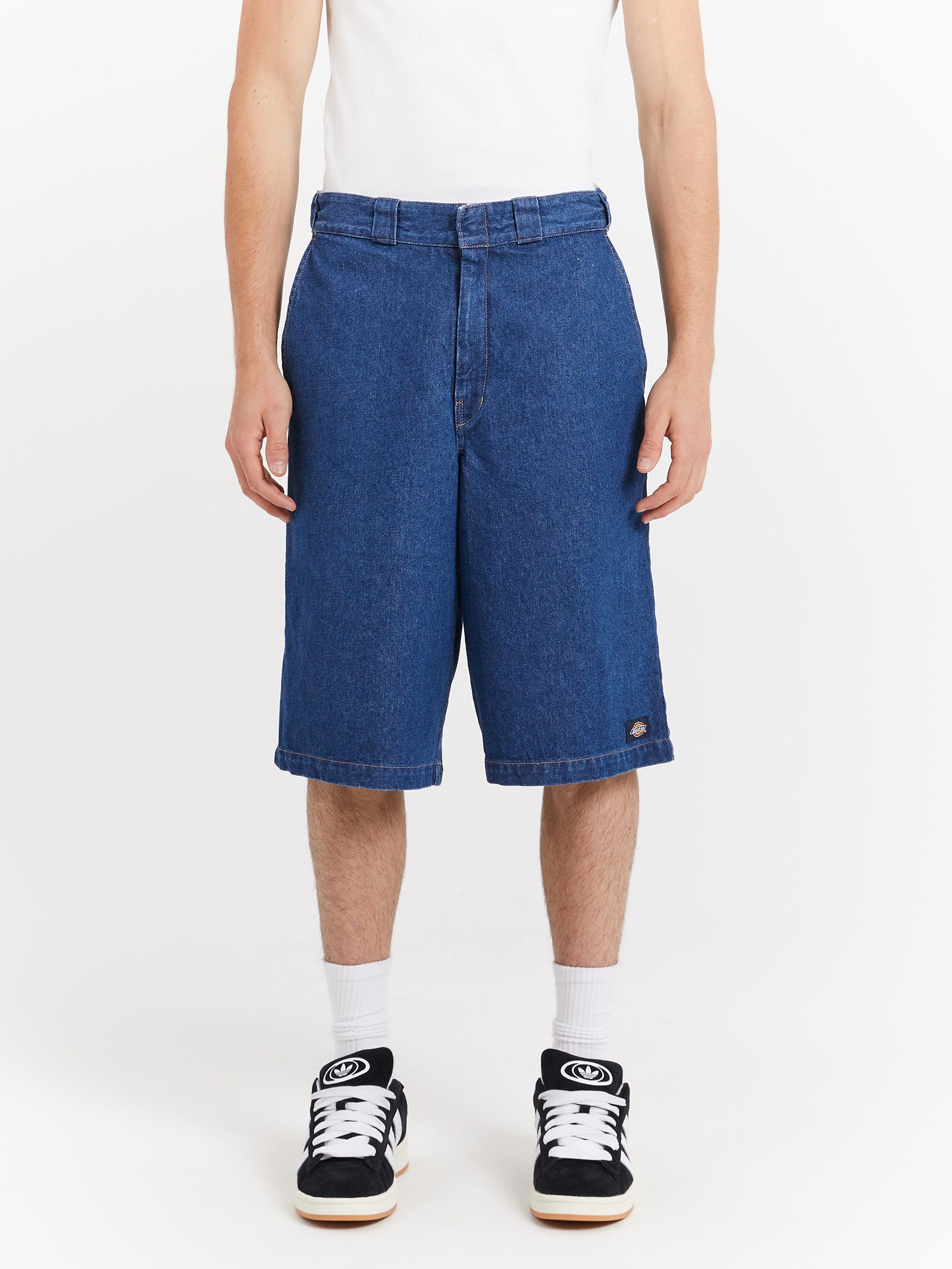 13 Denim Multi Pocket Shorts in Stone Washed Indigo