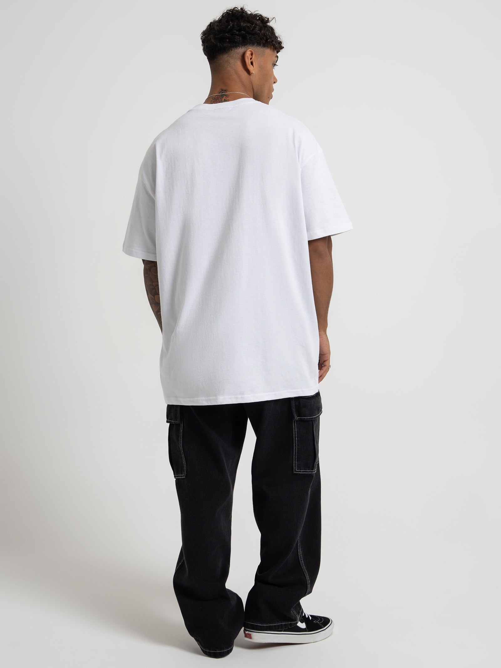 Squared Short Sleeve T-Shirt in White