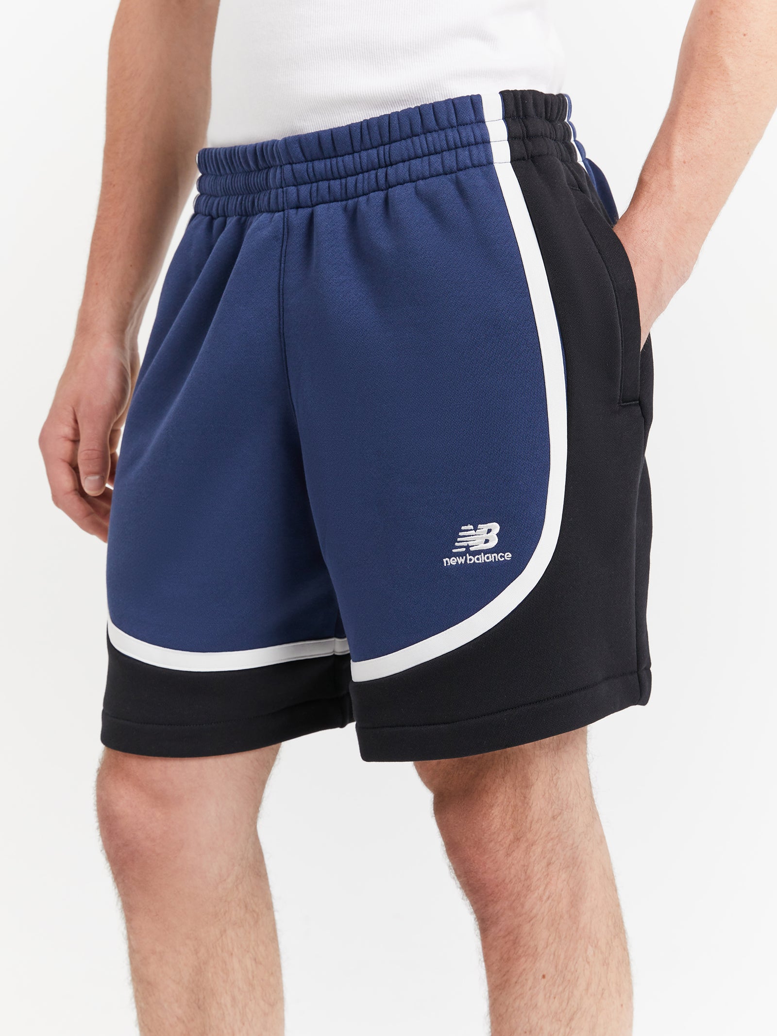 Hoops Fleece Shorts in Navy