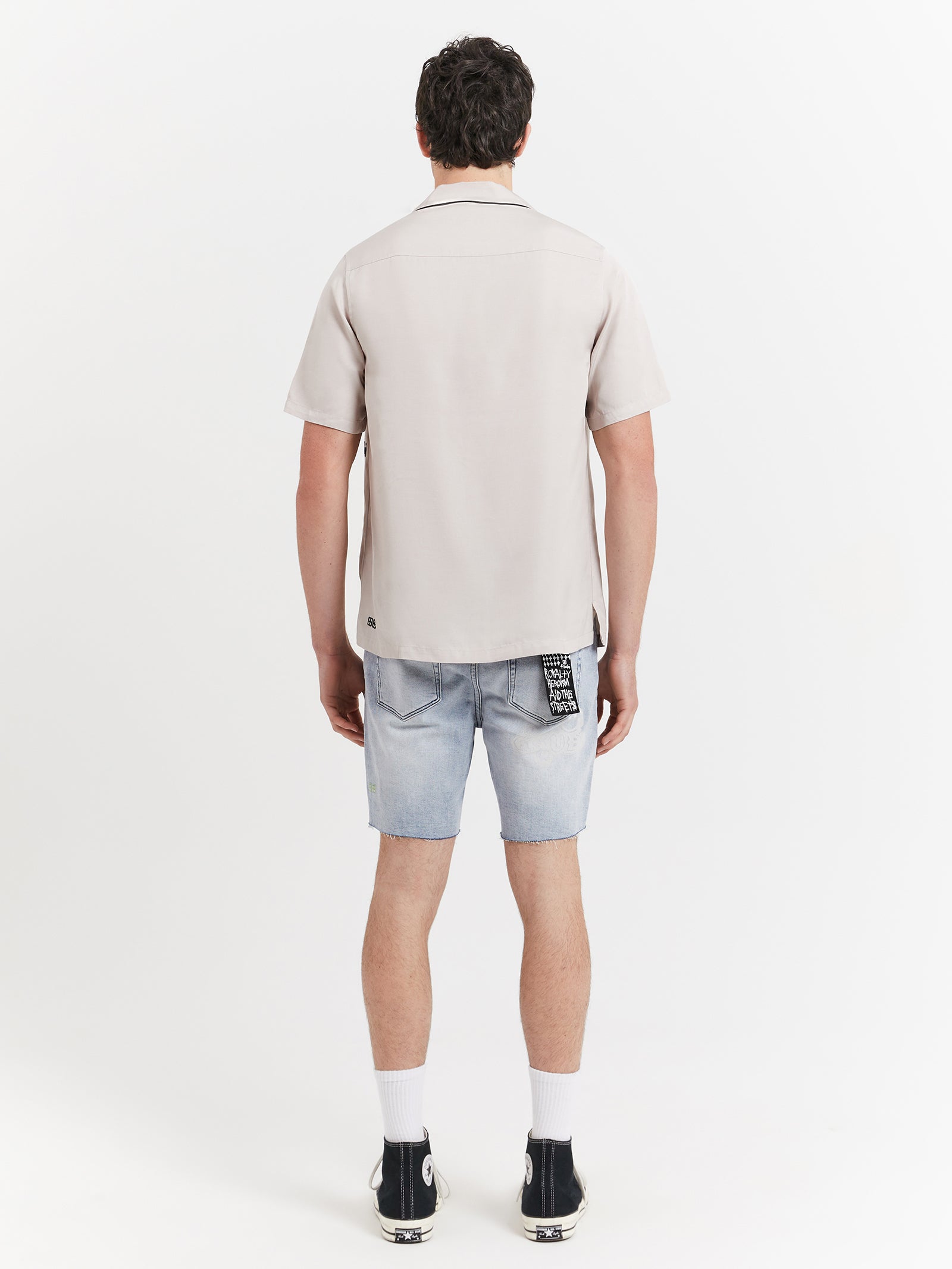 Downtown Short Sleeve Shirt in Grey